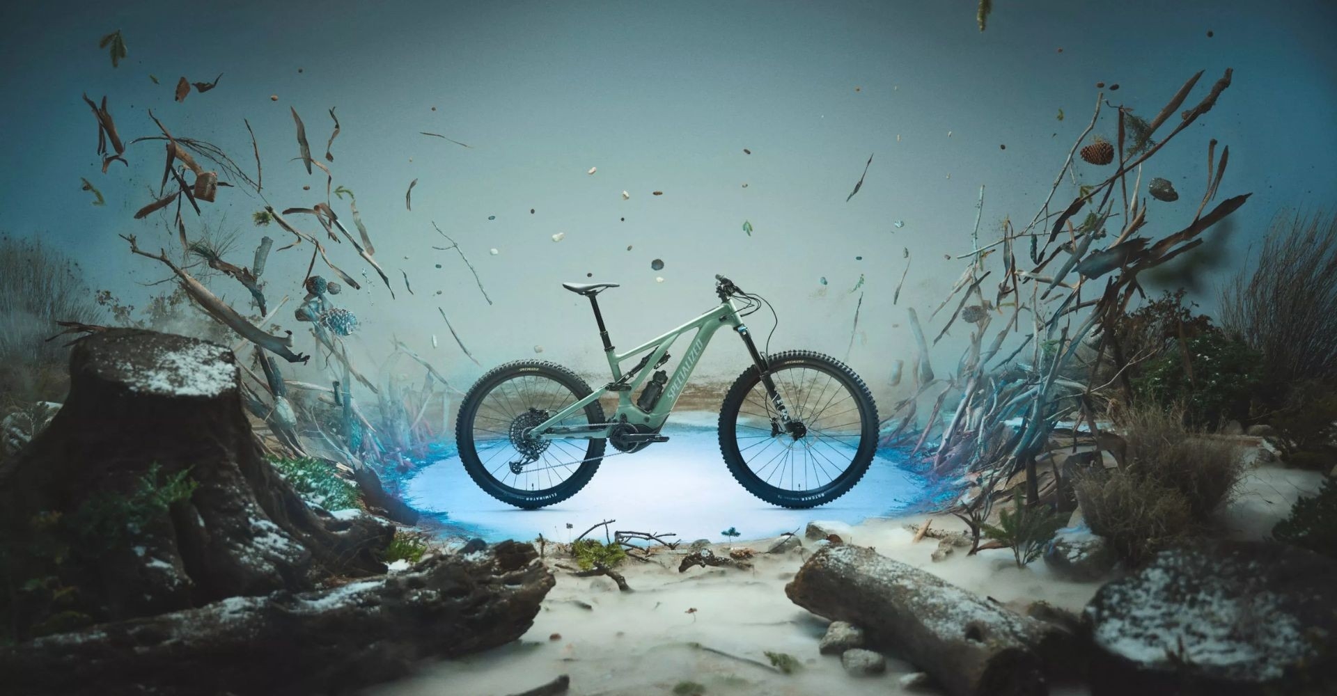 Specialized e-Bike unter Wasser, besten e-Mountainbikes 2025