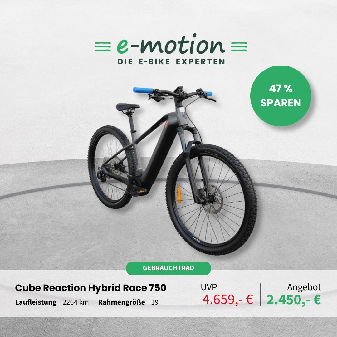 Angebot: Gebrauchtrad Cube Reaction Hybrid Race 750 in Pulheim