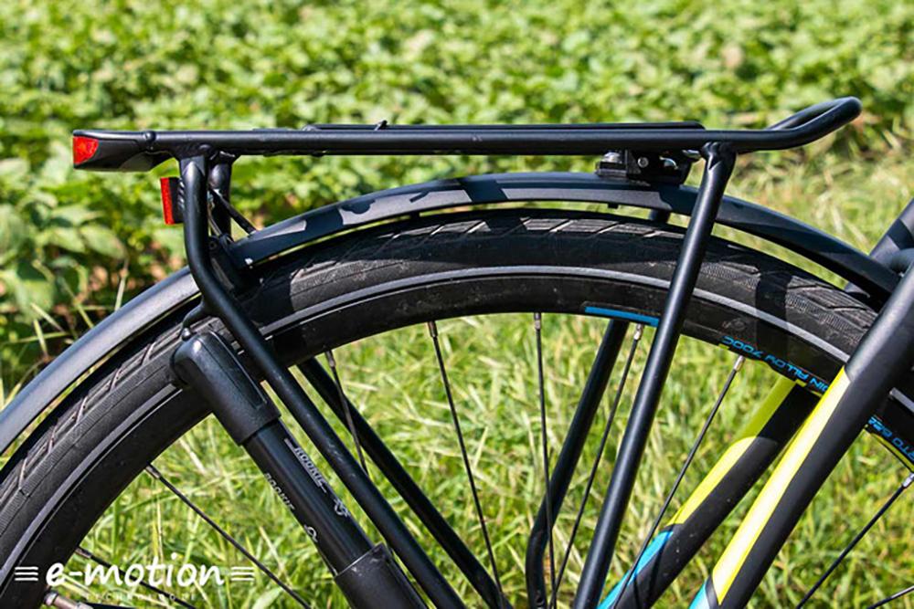 Nahansicht montierter Gepäckträger