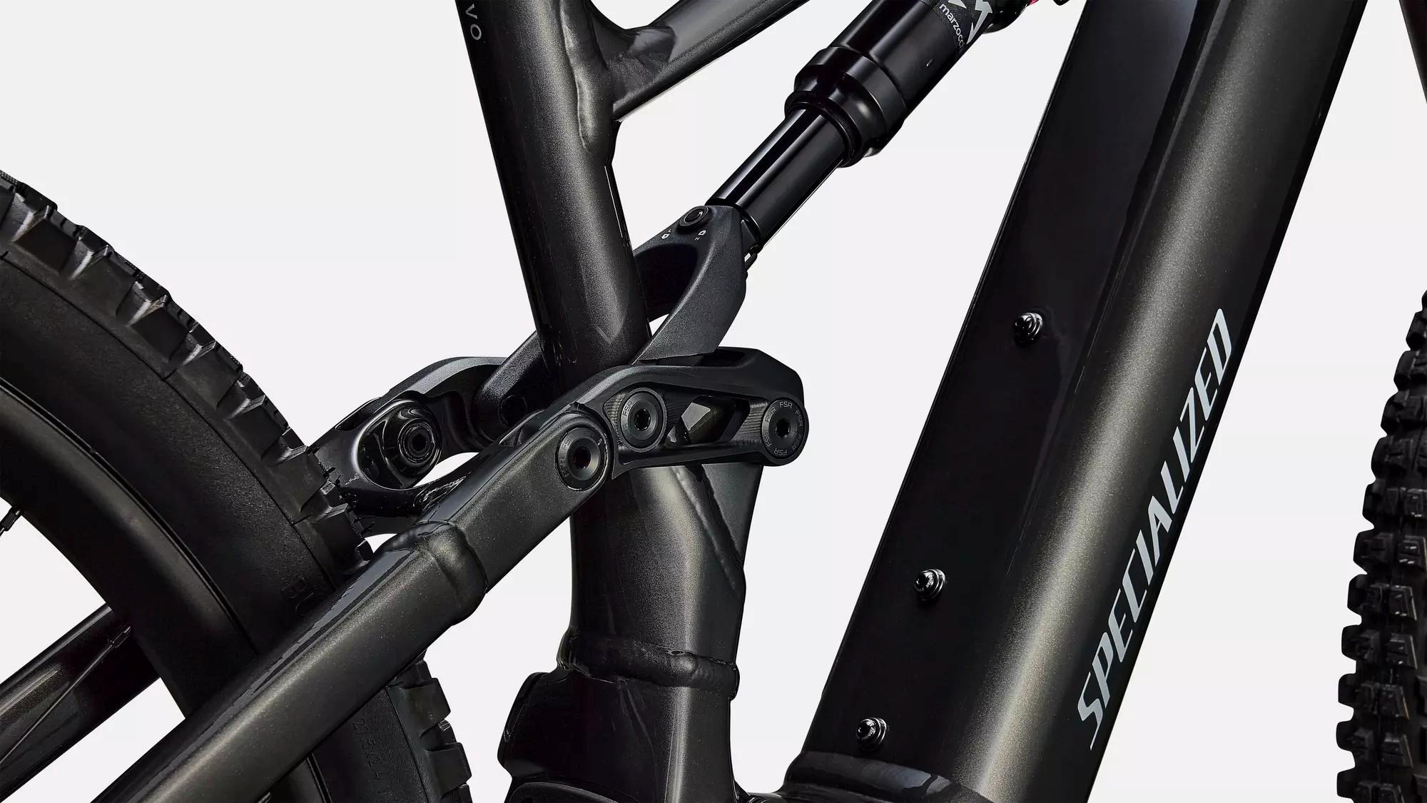 Das Bild zeigt den Aluminiumrahmen eines Specialized Turbo Levo 4 Alloy