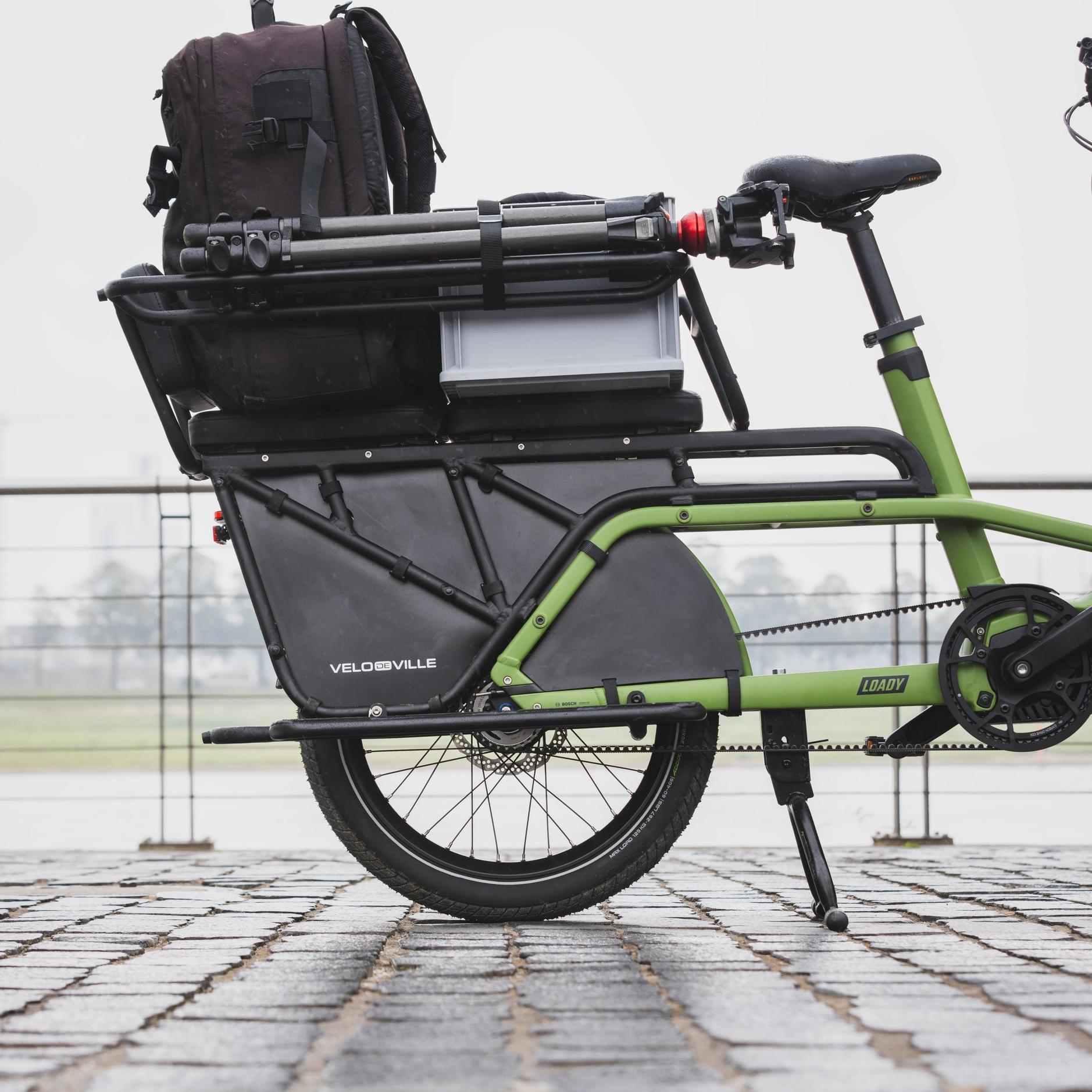 Der Velo de Ville Gepäckträger des Loady e-Lastenrads