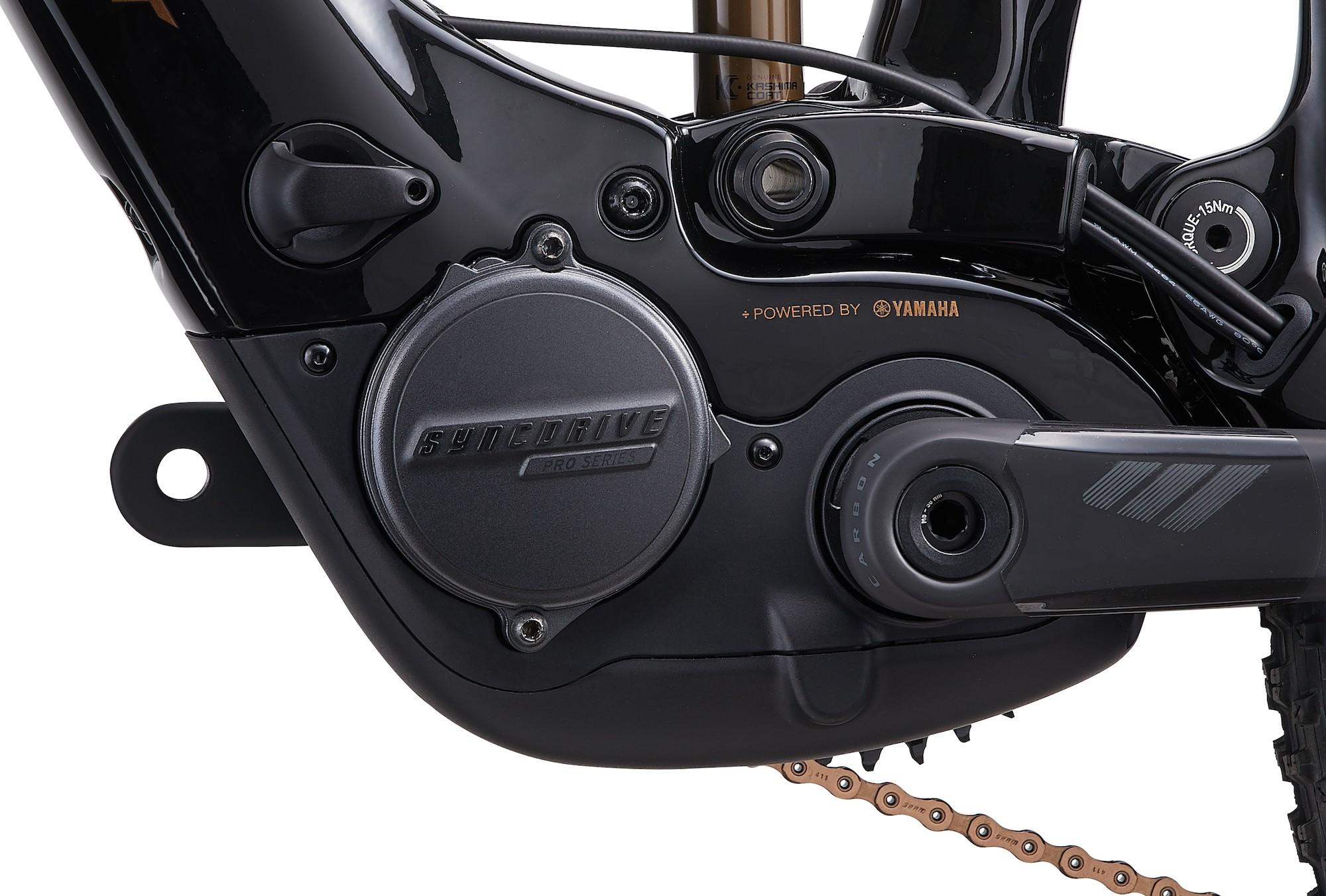 Das Bild zeigt den Yamaha SyncDrive Pro Motor am Giant Trance X Advanced E+ Elite