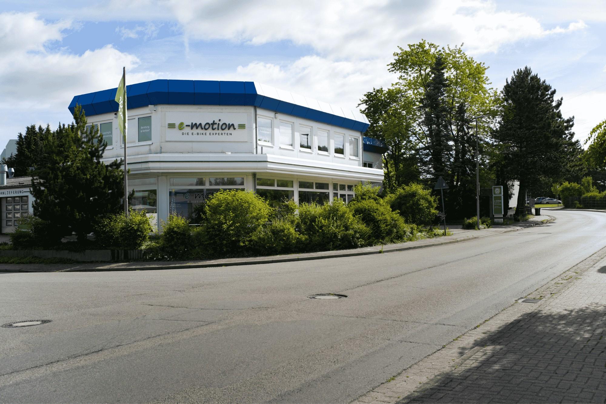 Außenansicht der e-motion e-Bike Welt Nordheide