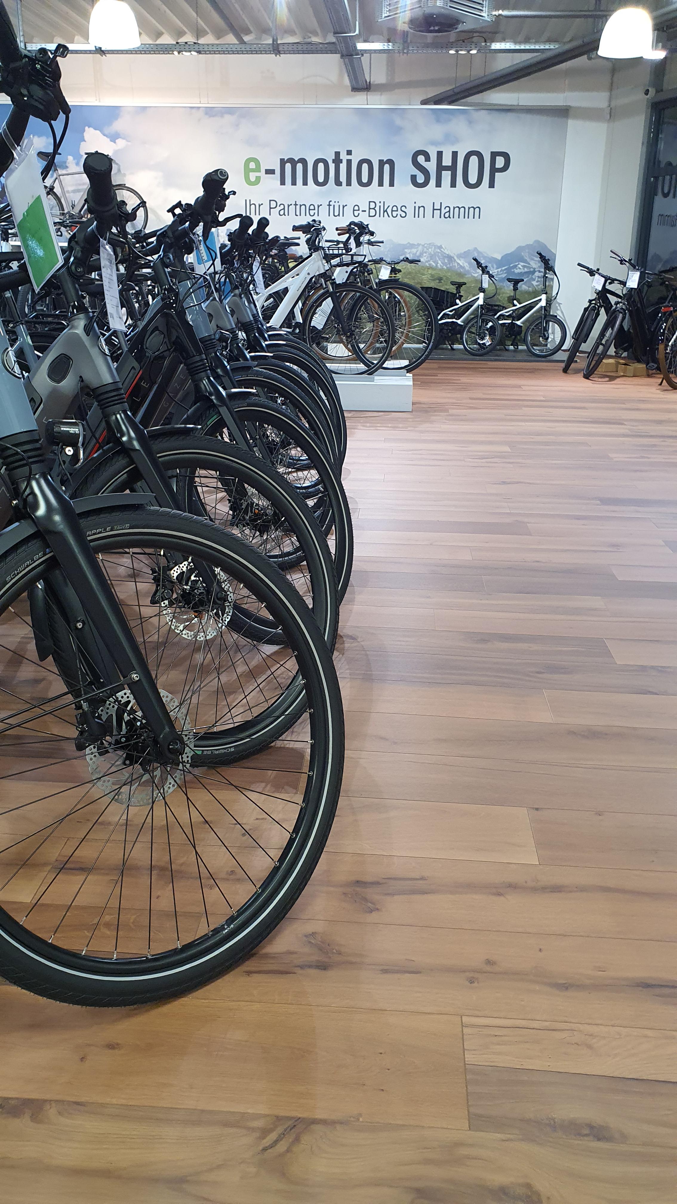 In der e-motion e-Bike Welt Kornwestheim werden zur Eröffnung die ersten neuen e-Bike Modelle ausgestellt.