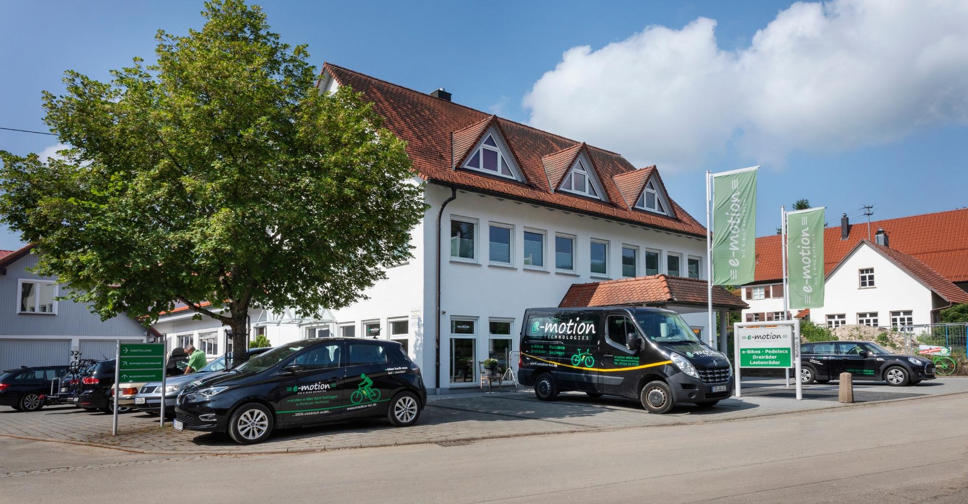 Außenansicht der e-motion e-Bike Welt Tuttlingen