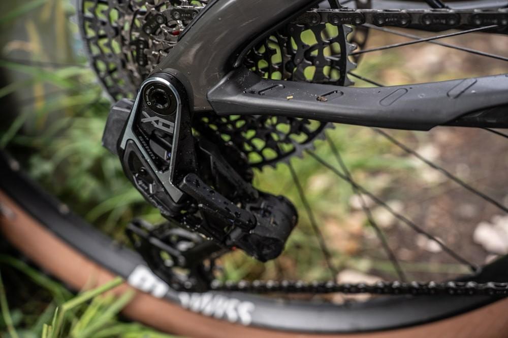 Das Bild zeigt die Schaltung eines Cannondale e-MTBs