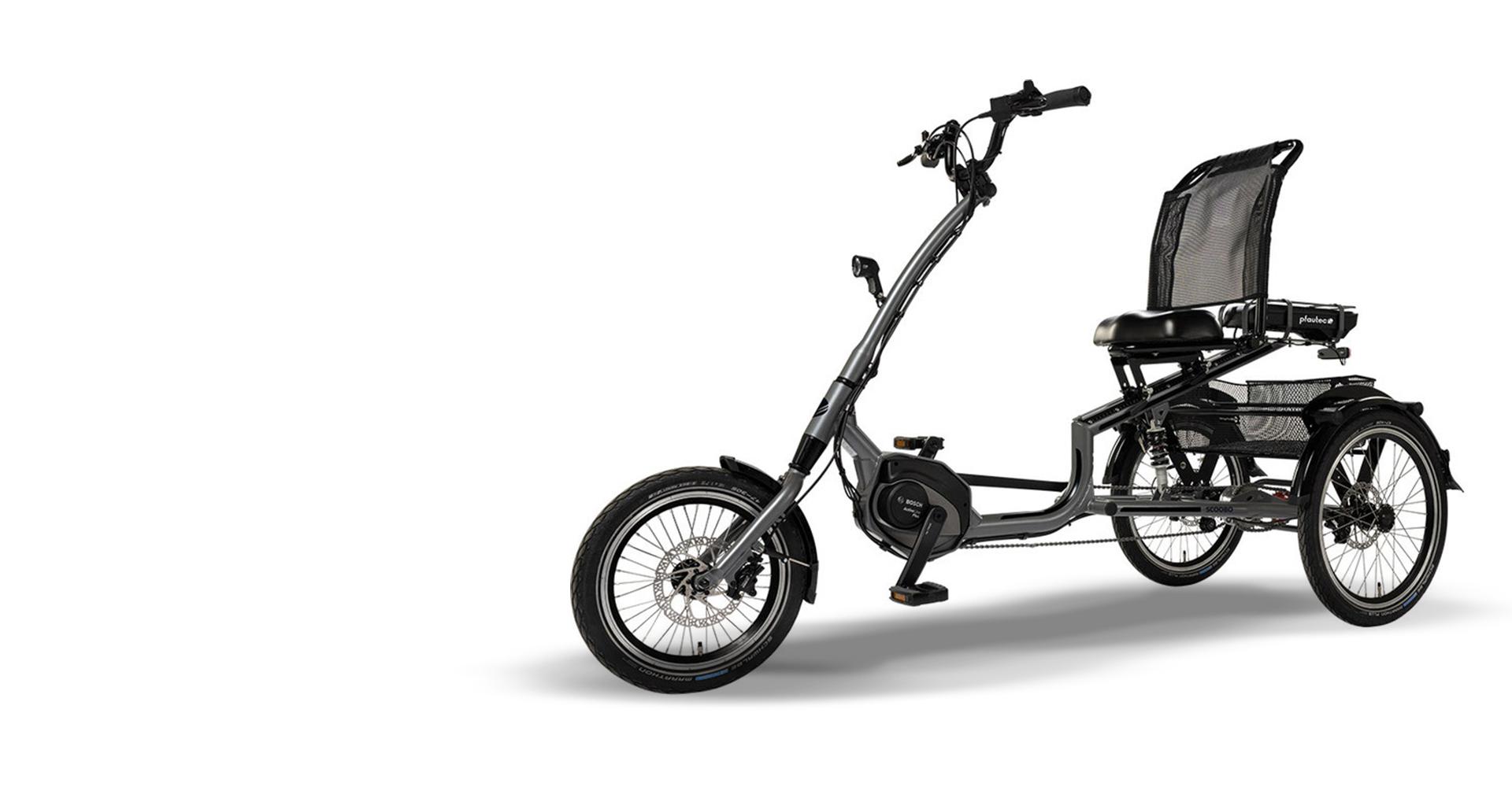 Ein Produktbild des e-Dreirades Scoobo der Firma pfautec