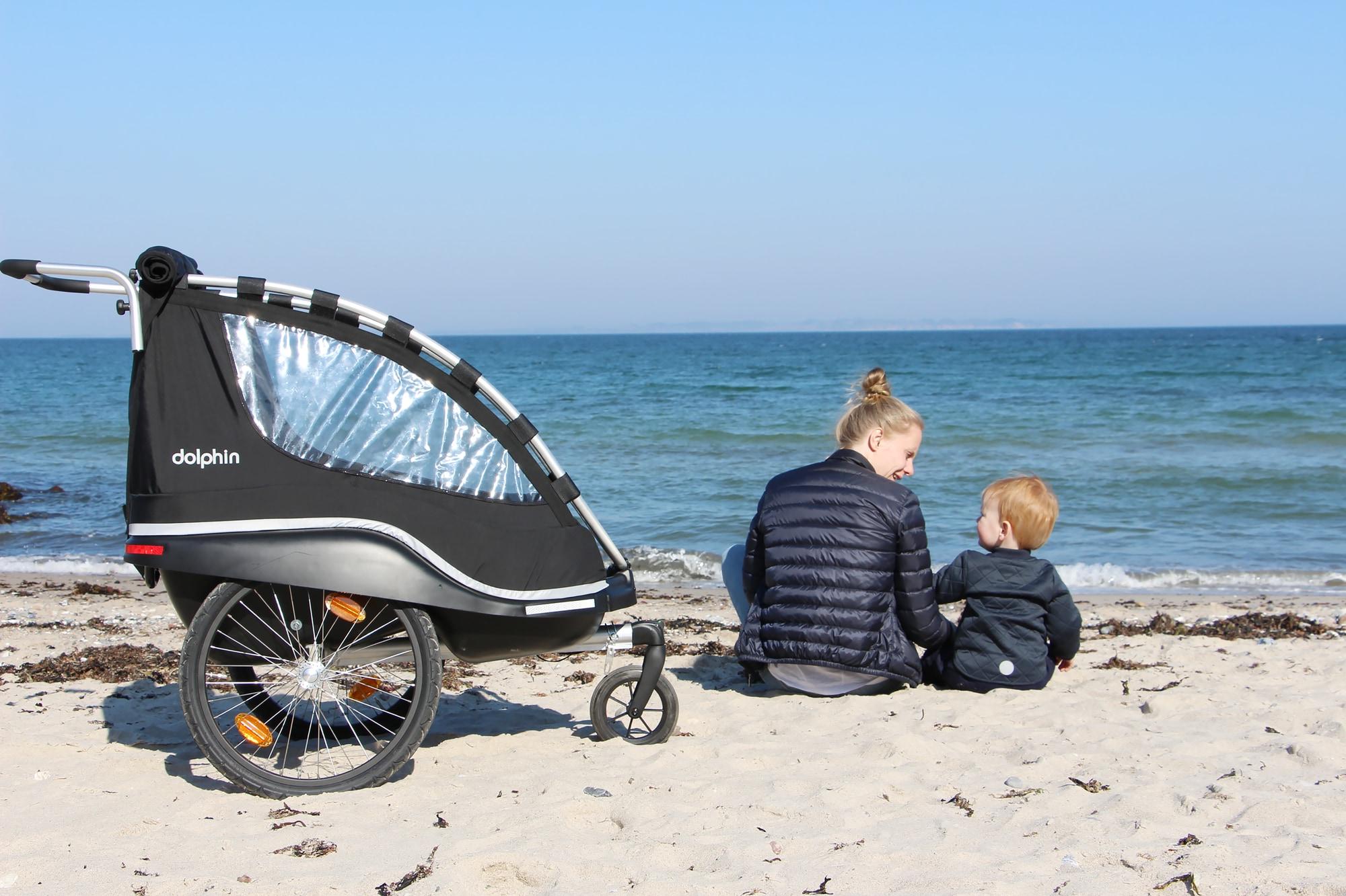 Erleben Sie Freiheit mit dem Winther Dolphin XL! Perfekt für Strandausflüge und Spaziergänge, idealer Fahrradanhäng
