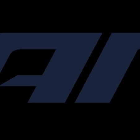 Das Giant Logo in RGB-Farben vor einem Asphalt-Hintergrund, ideal für Fahrrad-Enthusiasten und Markenliebhaber.