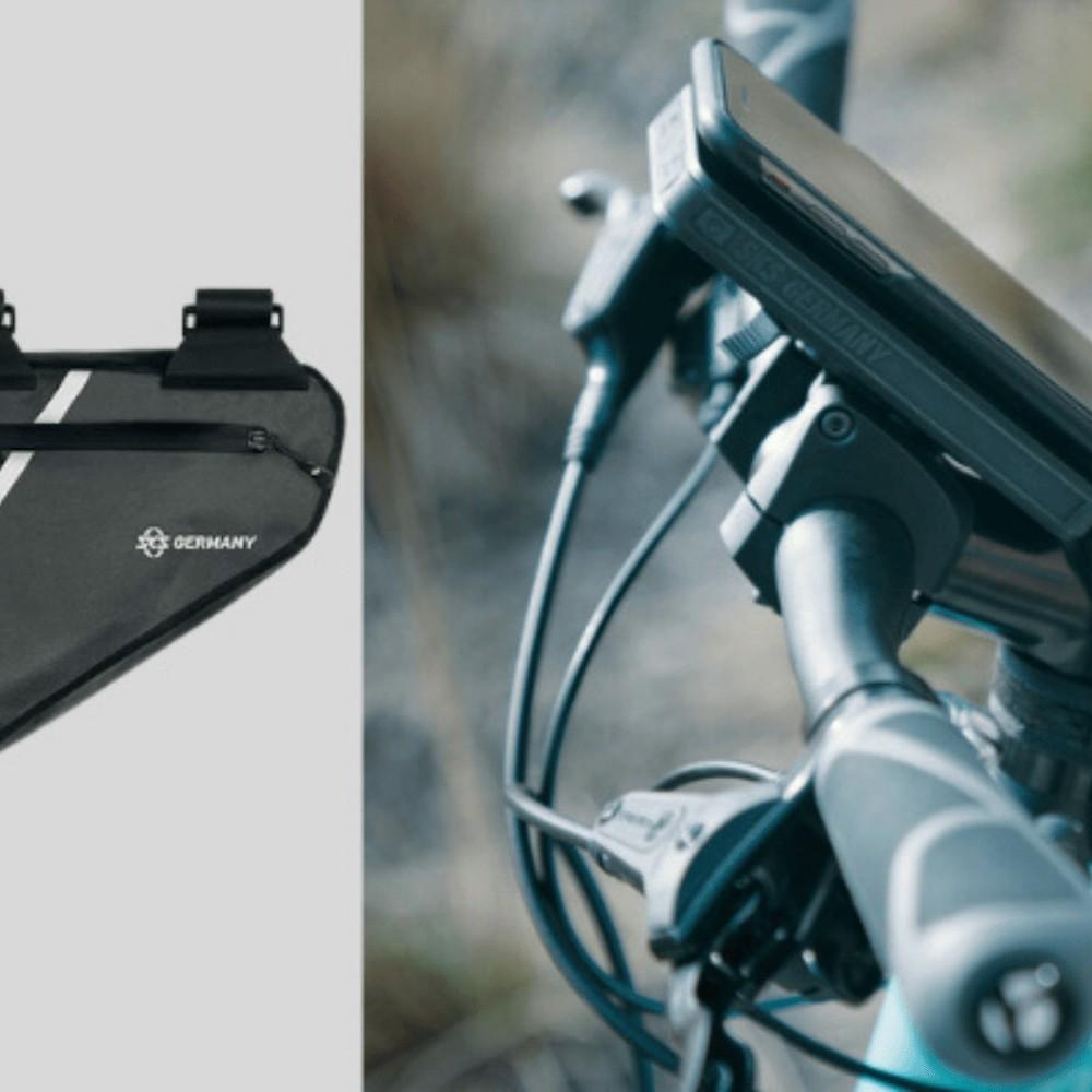 Entdecken Sie langlebige SKS Fahrradtaschen und einen praktischen Handyhalter, ideal für Radfahrer, die Organisatio