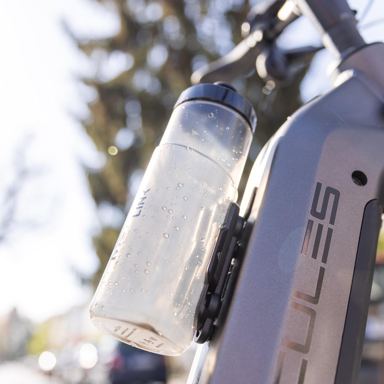 Das Hercules Futura Max e-Bike mit Trinkflasche