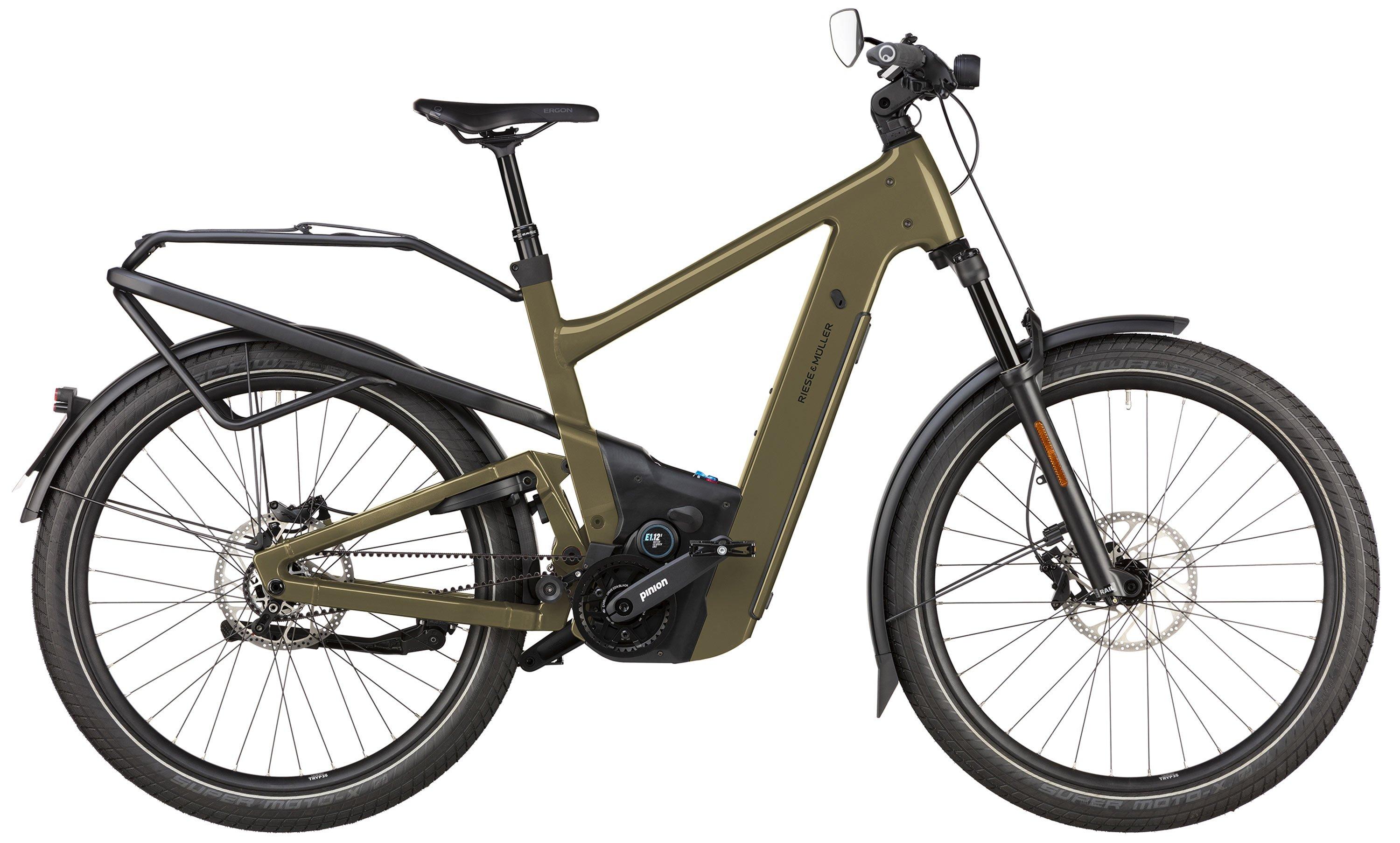 Riese & Müller Delite5 pinion HS Schwarz/Grün/Braun/Gold – Image 1