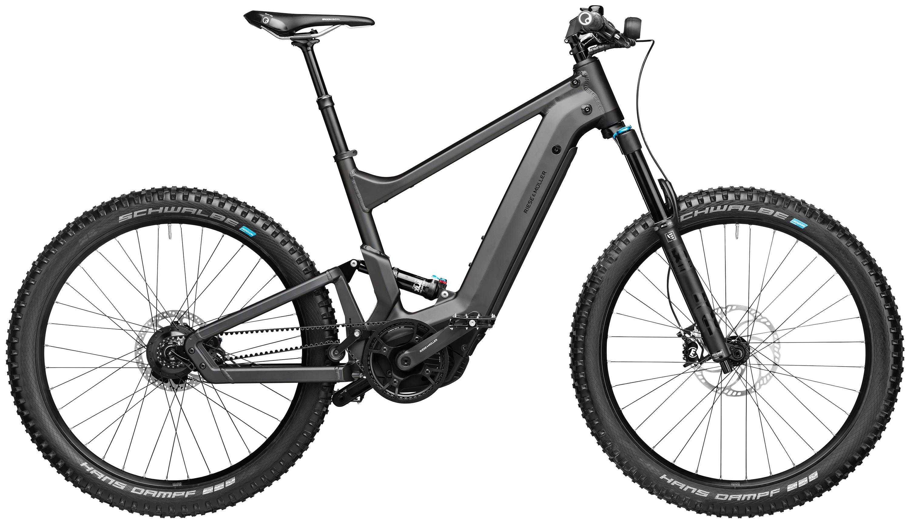 Riese & Müller Delite mountain rohloff Schwarz/Anthrazit/Grau