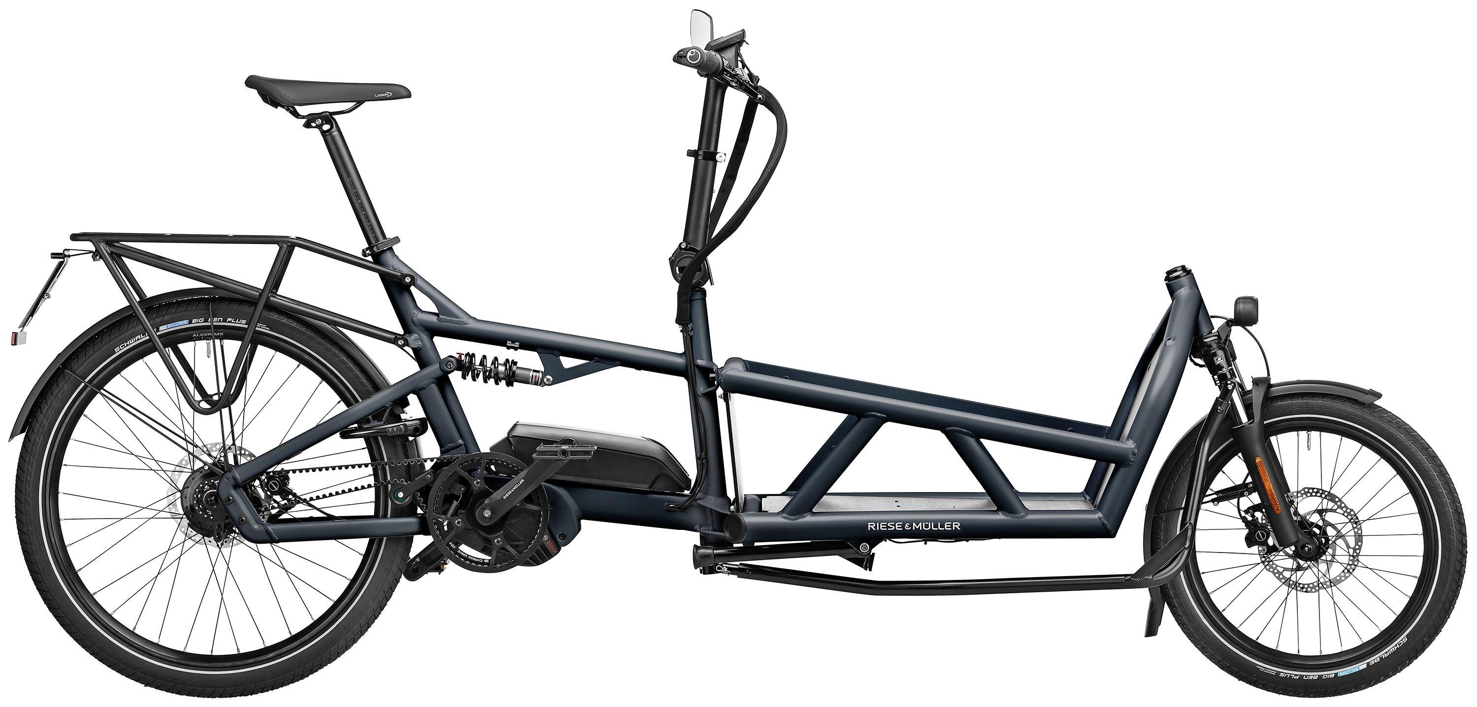 Riese & Müller Load 60 rohloff HS Schwarz/Grau/Blau