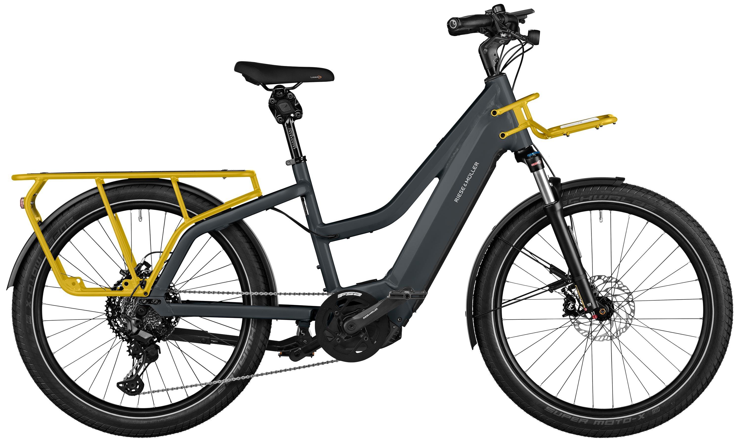 Riese & Müller Multicharger Mixte GT touring 750 Anthrazit/Grau/Gelb