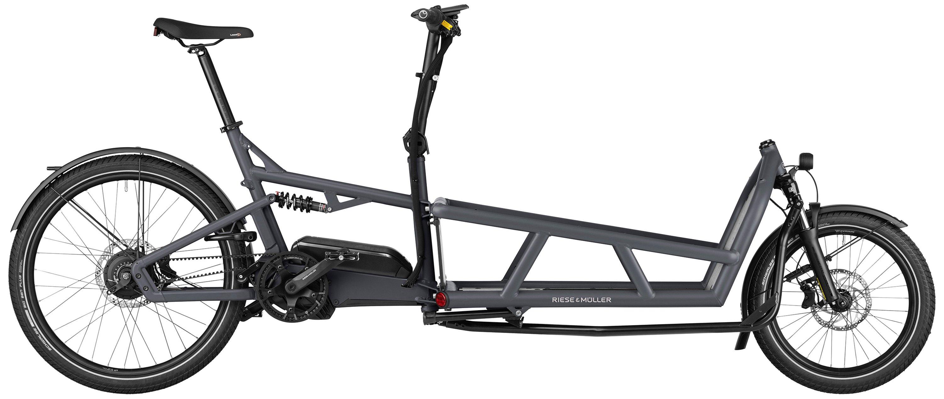 Riese & Müller Load4 75 vario Schwarz/Grau/Blau