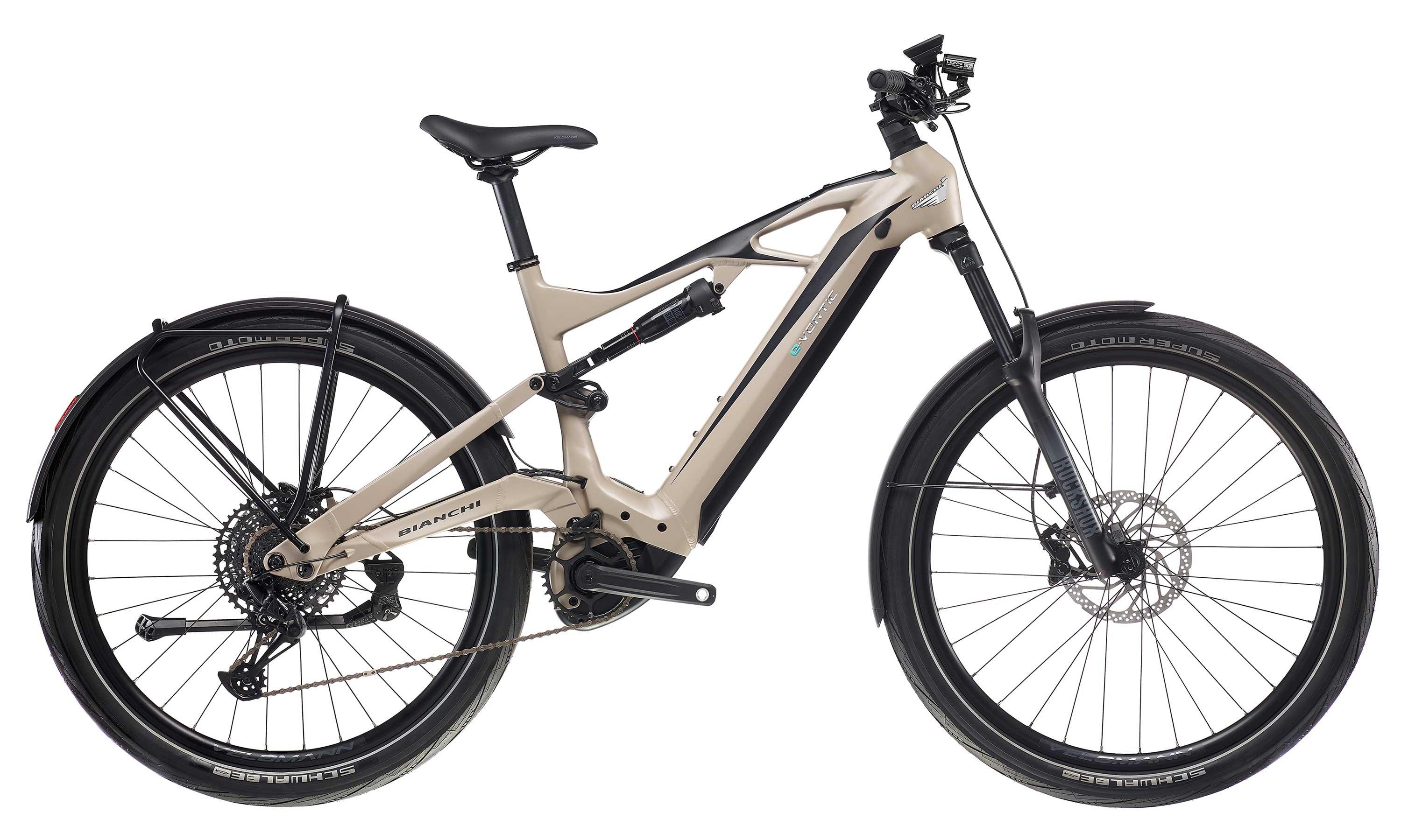 Bianchi E-Vertic FT-Type SX Eagle 12 Schwarz/Braun/Beige