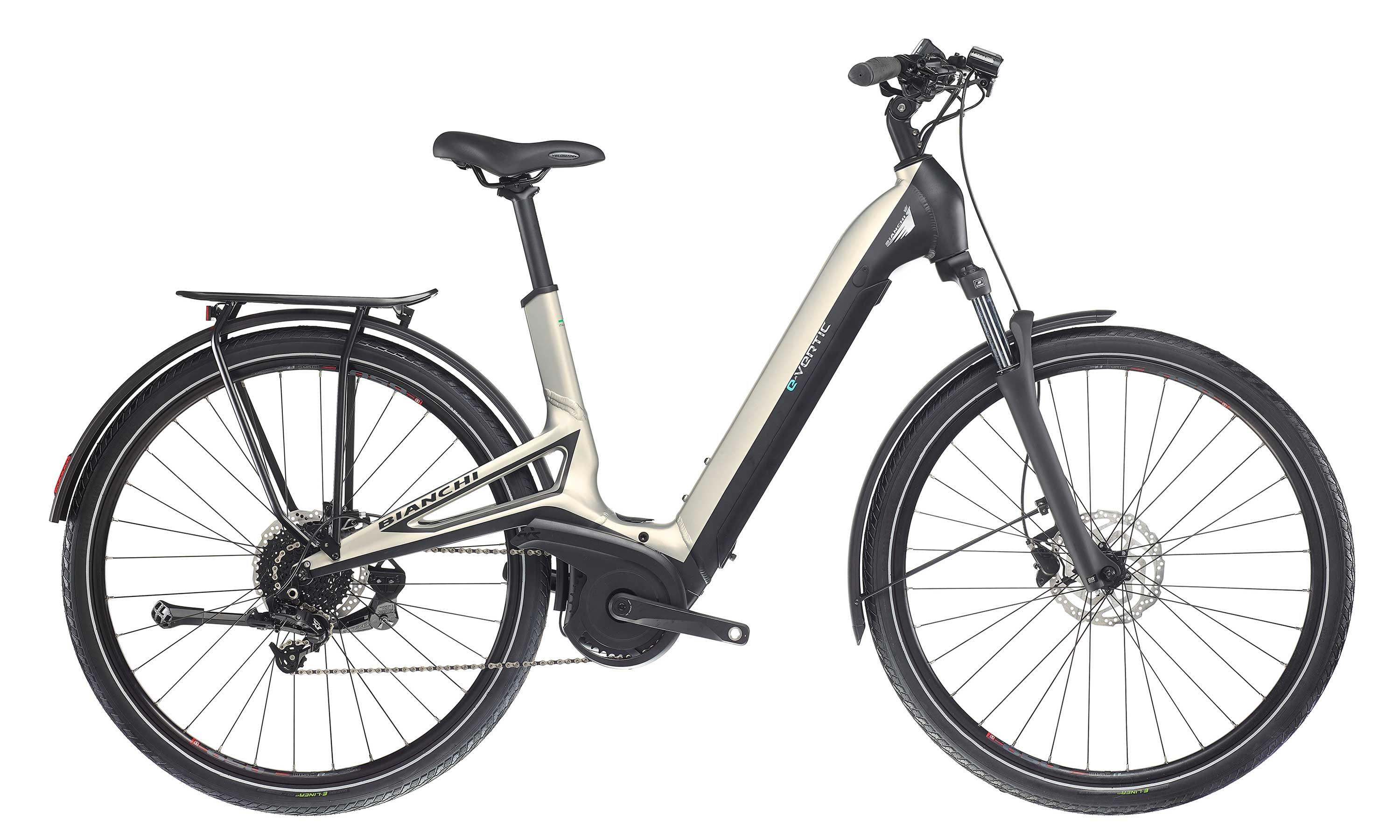 Bianchi E-Vertic C-Type Deore 10 Schwarz/Anthrazit/Beige