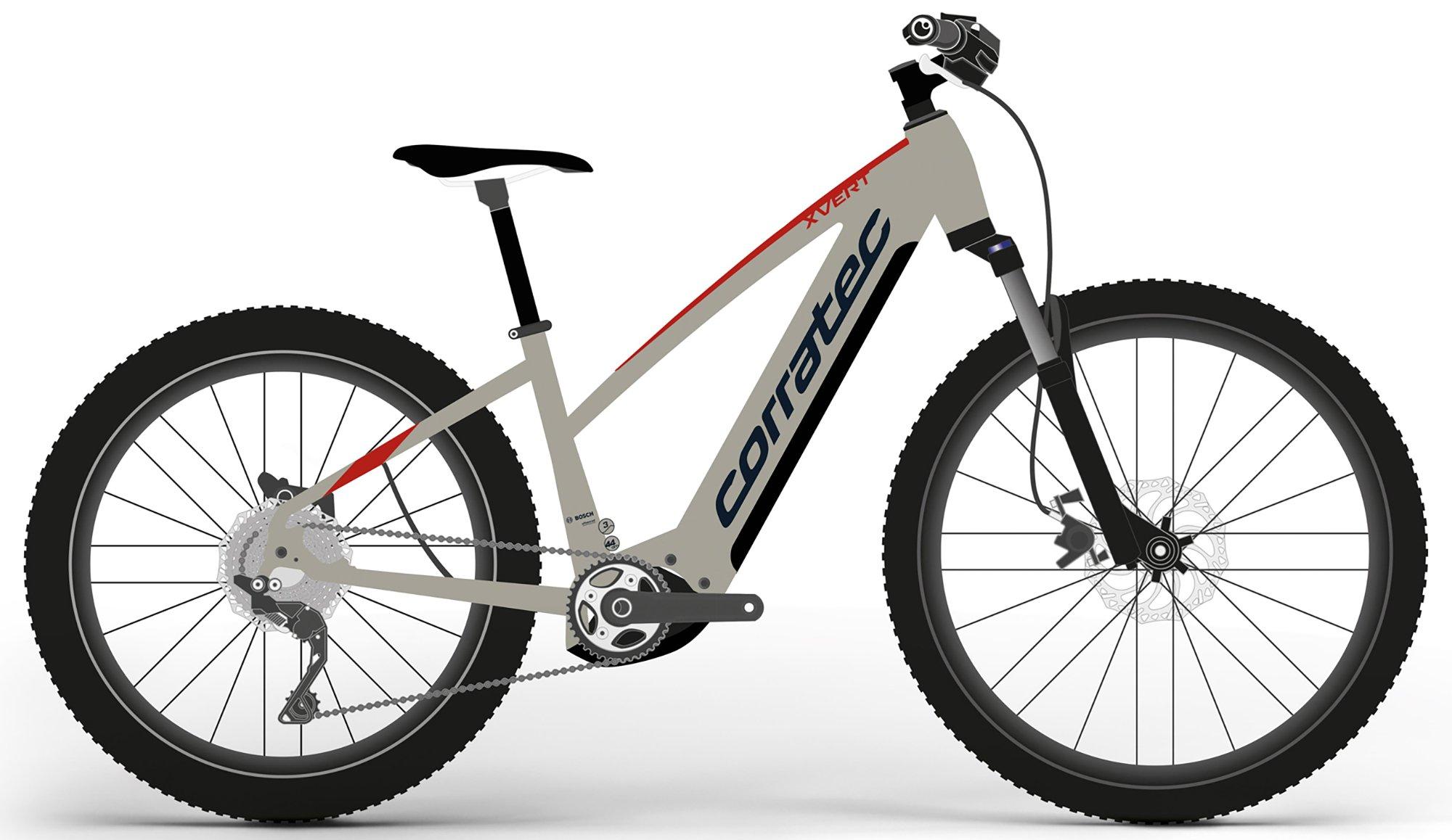 Corratec E-Power X Vert Pro Sport Rot/Blau/Braun/Bronze