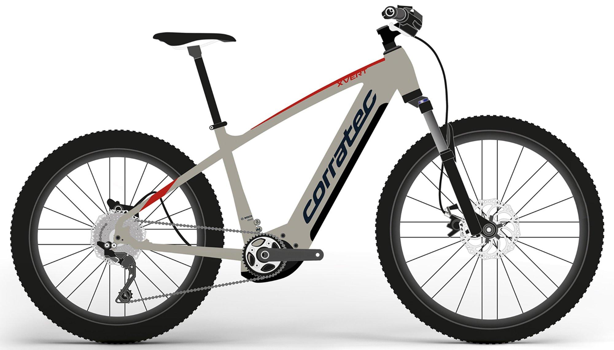 Corratec E-Power X Vert Pro Gent Rot/Blau/Braun/Bronze