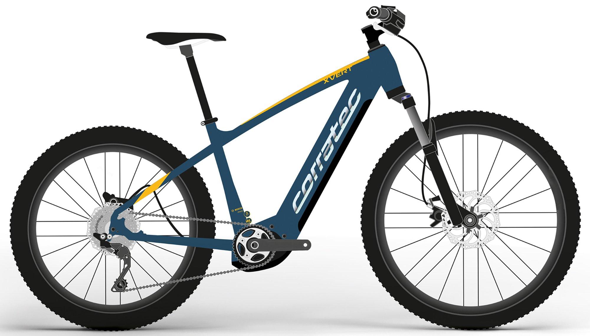 Corratec E-Power X Vert Race Gent Blau/Orange/Gelb