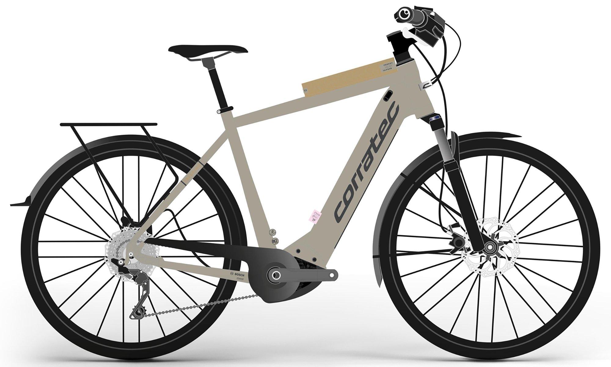 Corratec E-Power Trekking 28 SE 3.0 CX7 12S Gent Braun/Beige