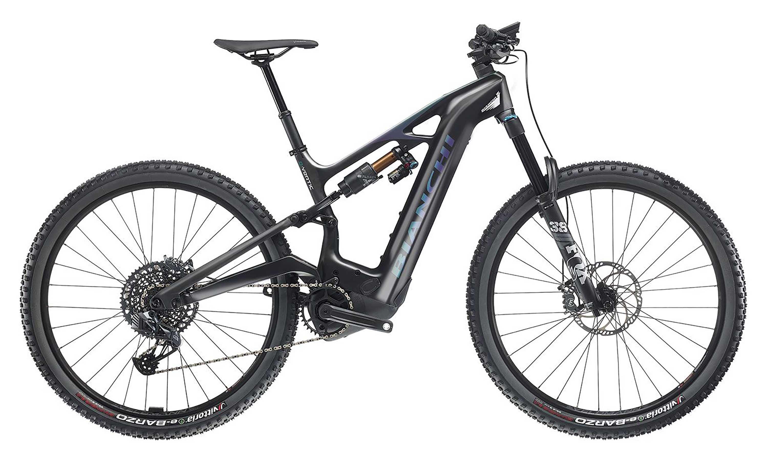 Bianchi E-Vertic FX-Type Pro GX/NX Eagle 12 Schwarz/Grün/Lila