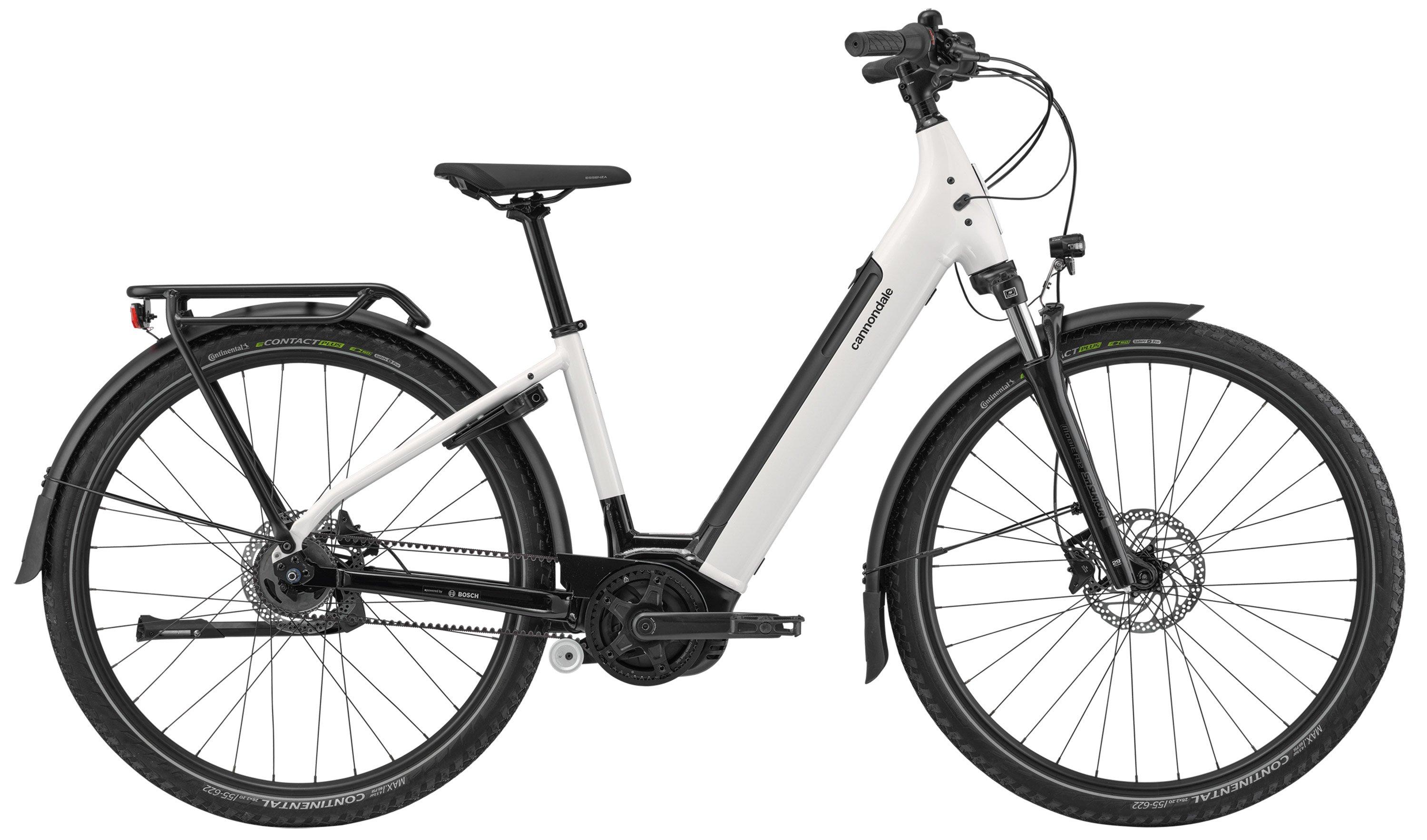 Cannondale Mavaro Neo 4 Low Step-Thru Weiß/Schwarz/Grau
