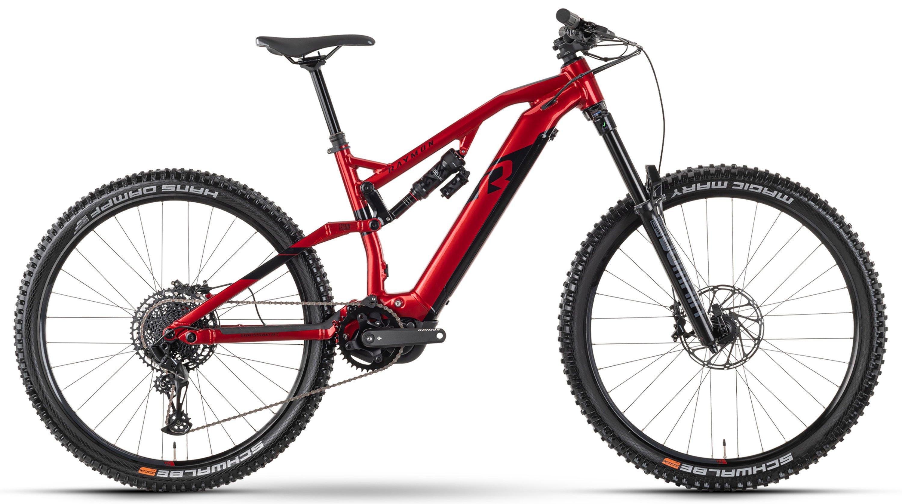 Raymon TrailRay 160E 10.0 Schwarz/Rot