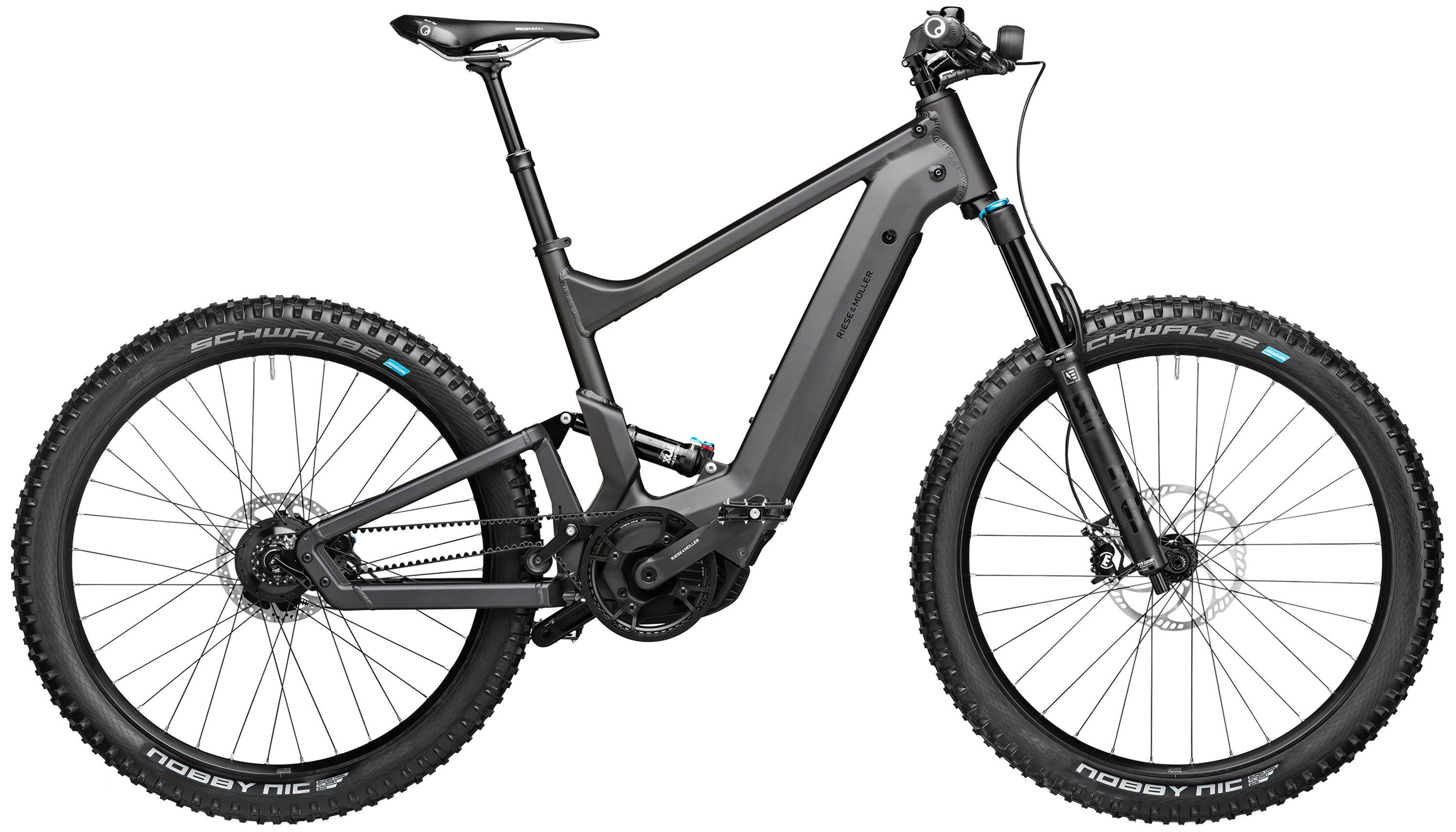 Riese & Müller Delite mountain rohloff Schwarz/Anthrazit/Grau