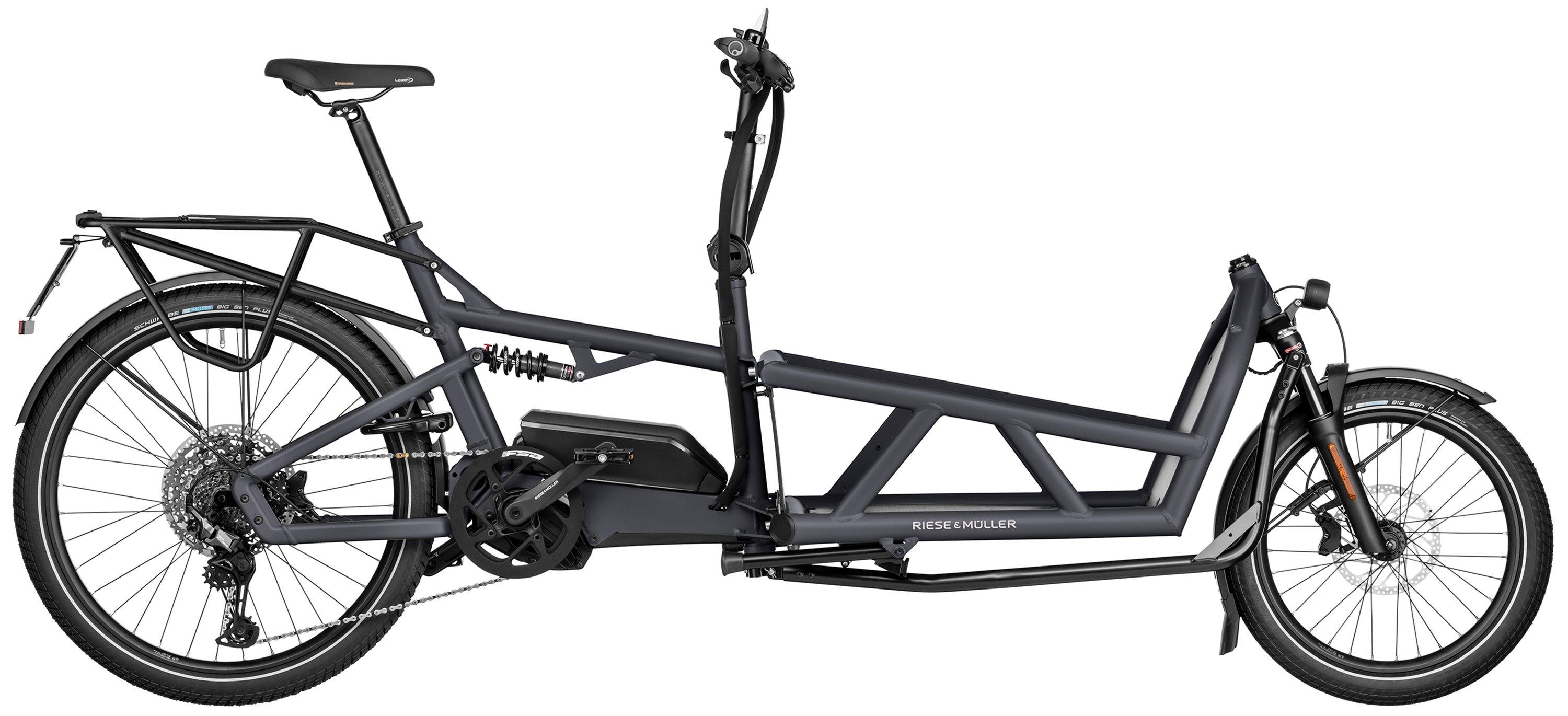 Riese & Müller Load4 60 touring HS Schwarz/Grau/Blau