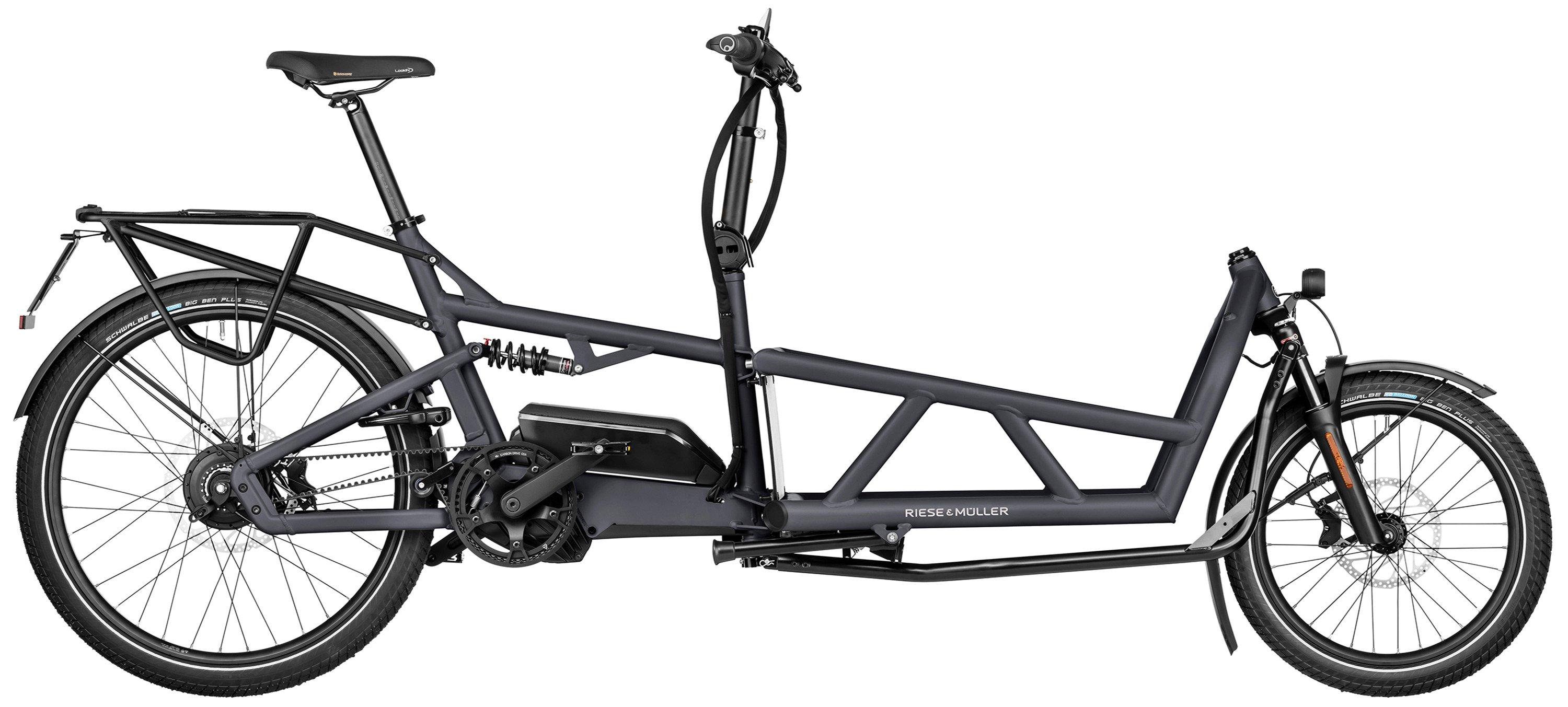Riese & Müller Load4 60 vario HS Schwarz/Grau/Blau