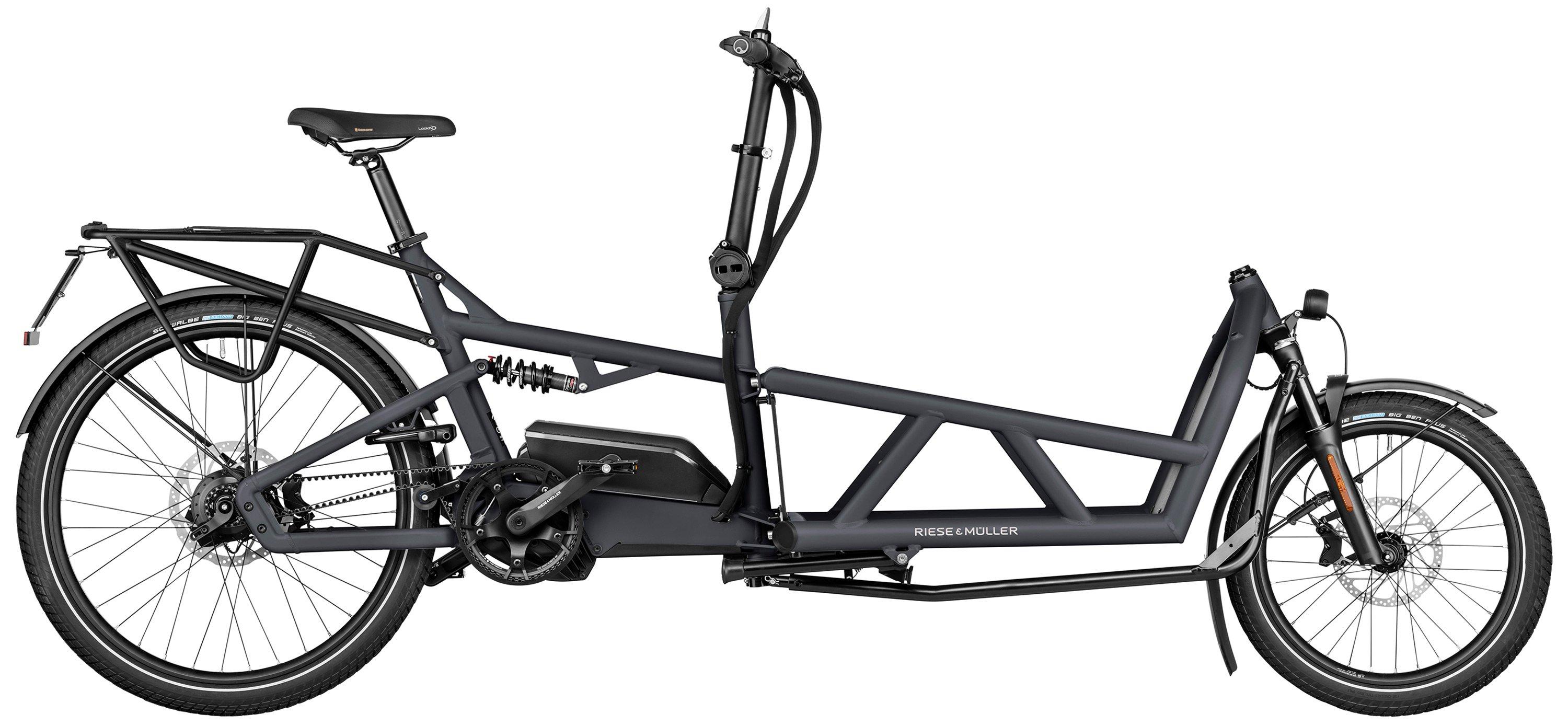 Riese & Müller Load4 60 rohloff HS Schwarz/Grau/Blau