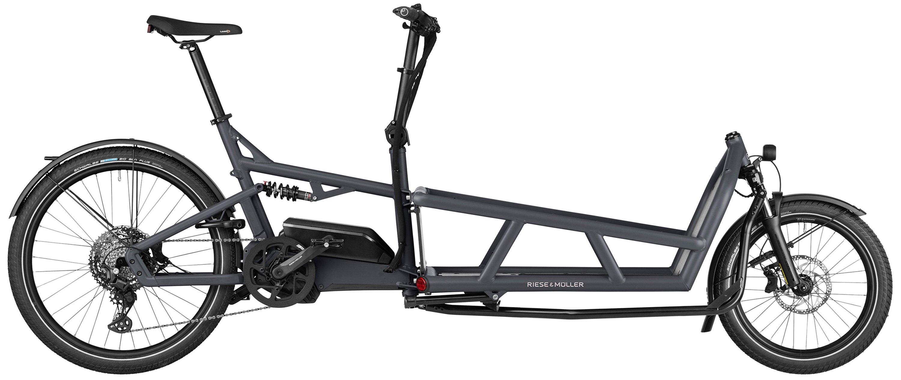 Riese & Müller Load4 75 touring Schwarz/Grau/Blau