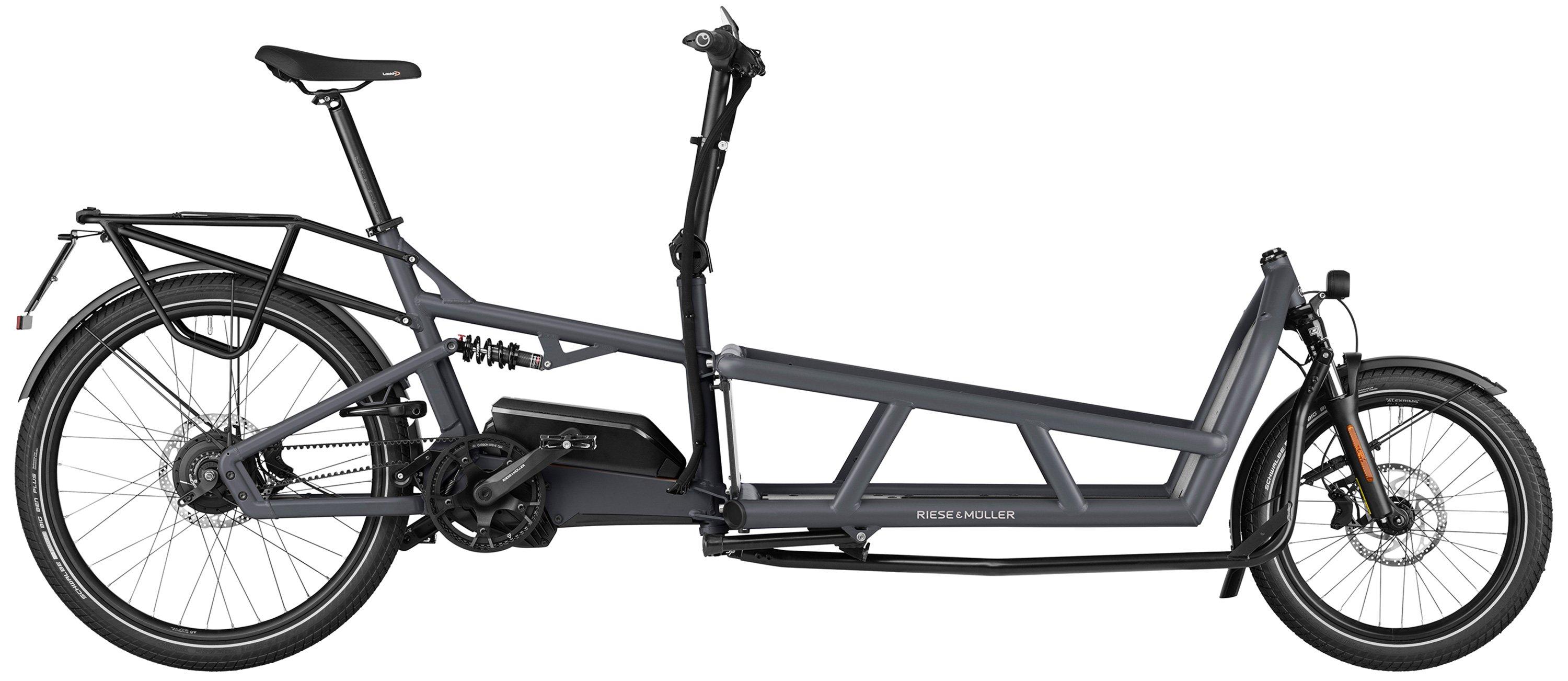Riese & Müller Load4 75 vario HS Schwarz/Grau/Blau