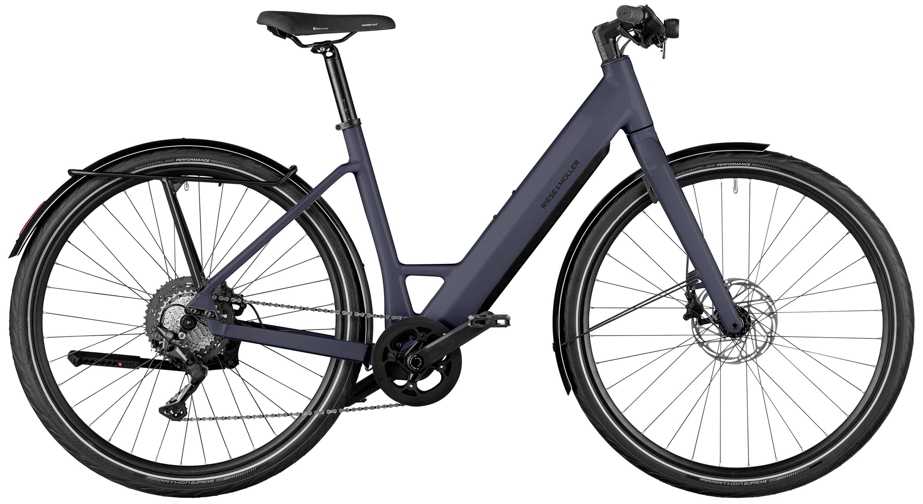 Riese & Müller UBN Six touring Testbike Schwarz/Blau