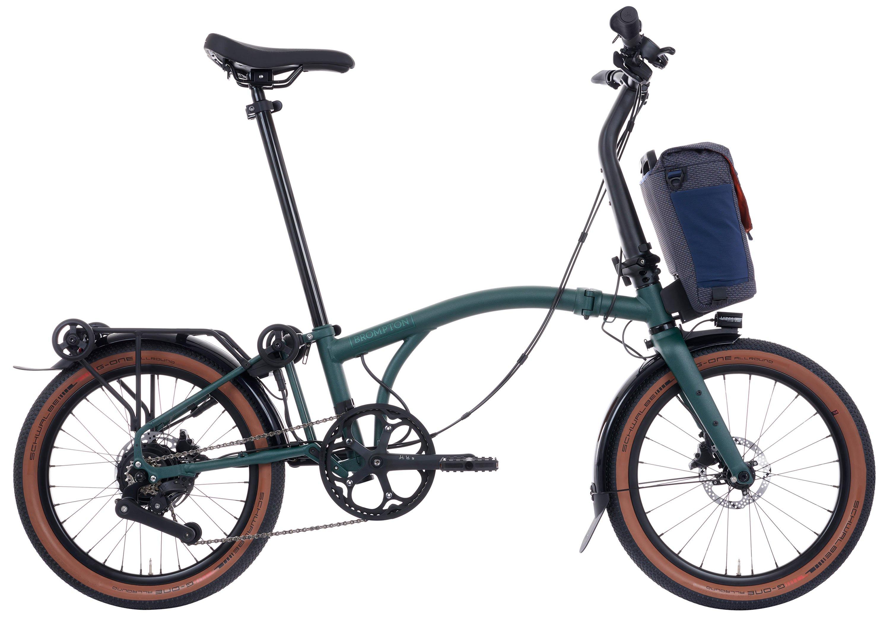 Brompton Electric G Line Grün/Braun