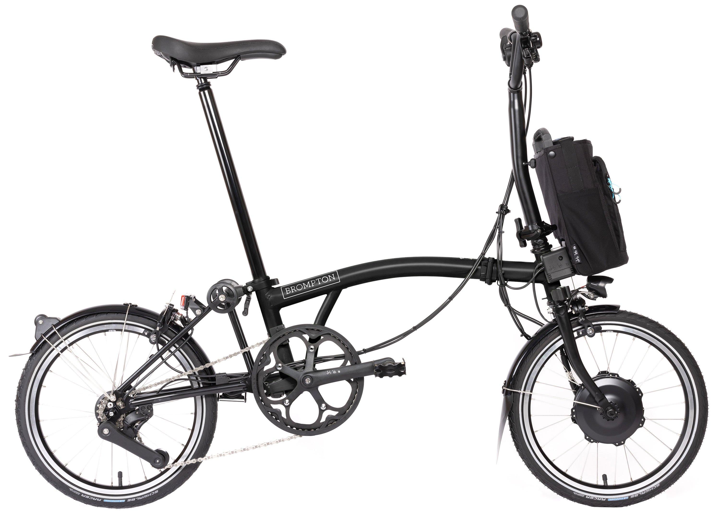 Brompton Electric C Line Urban Mid Schwarz/Anthrazit