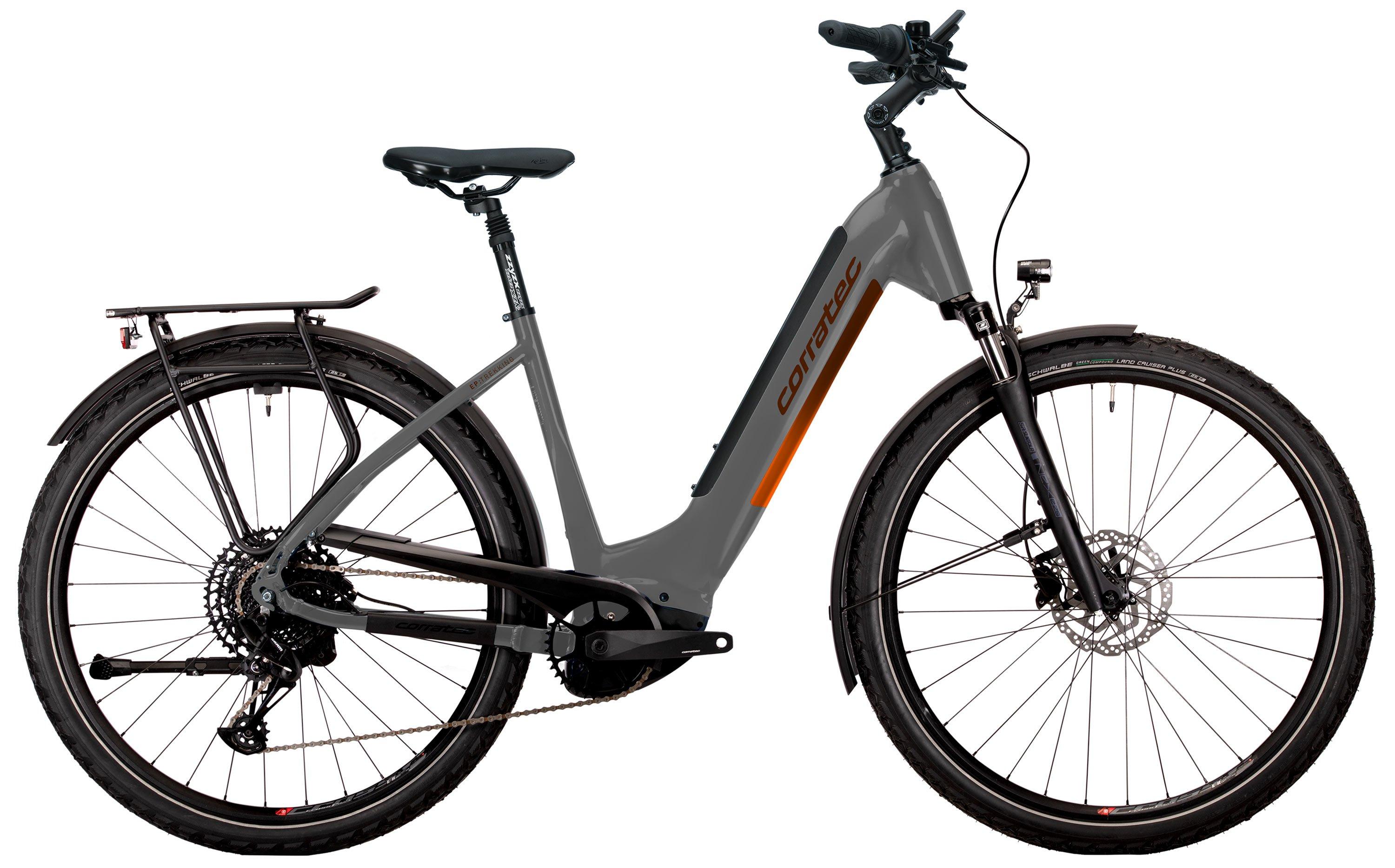 Corratec E-Power Trekking 28 CX8 Wave Rot/Grau/Orange