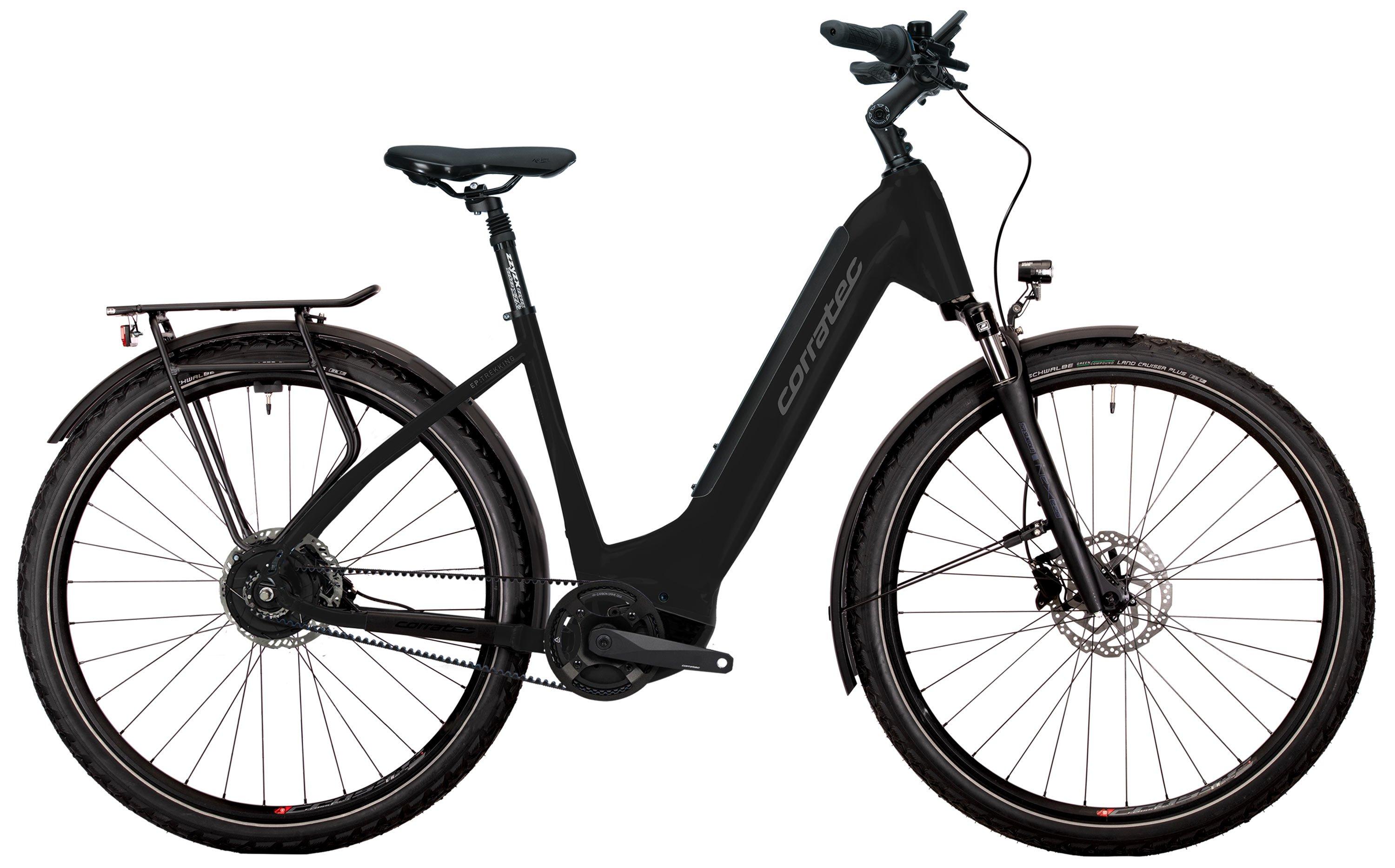 Corratec E-Power Trekking 28 CX8 Belt Wave Schwarz