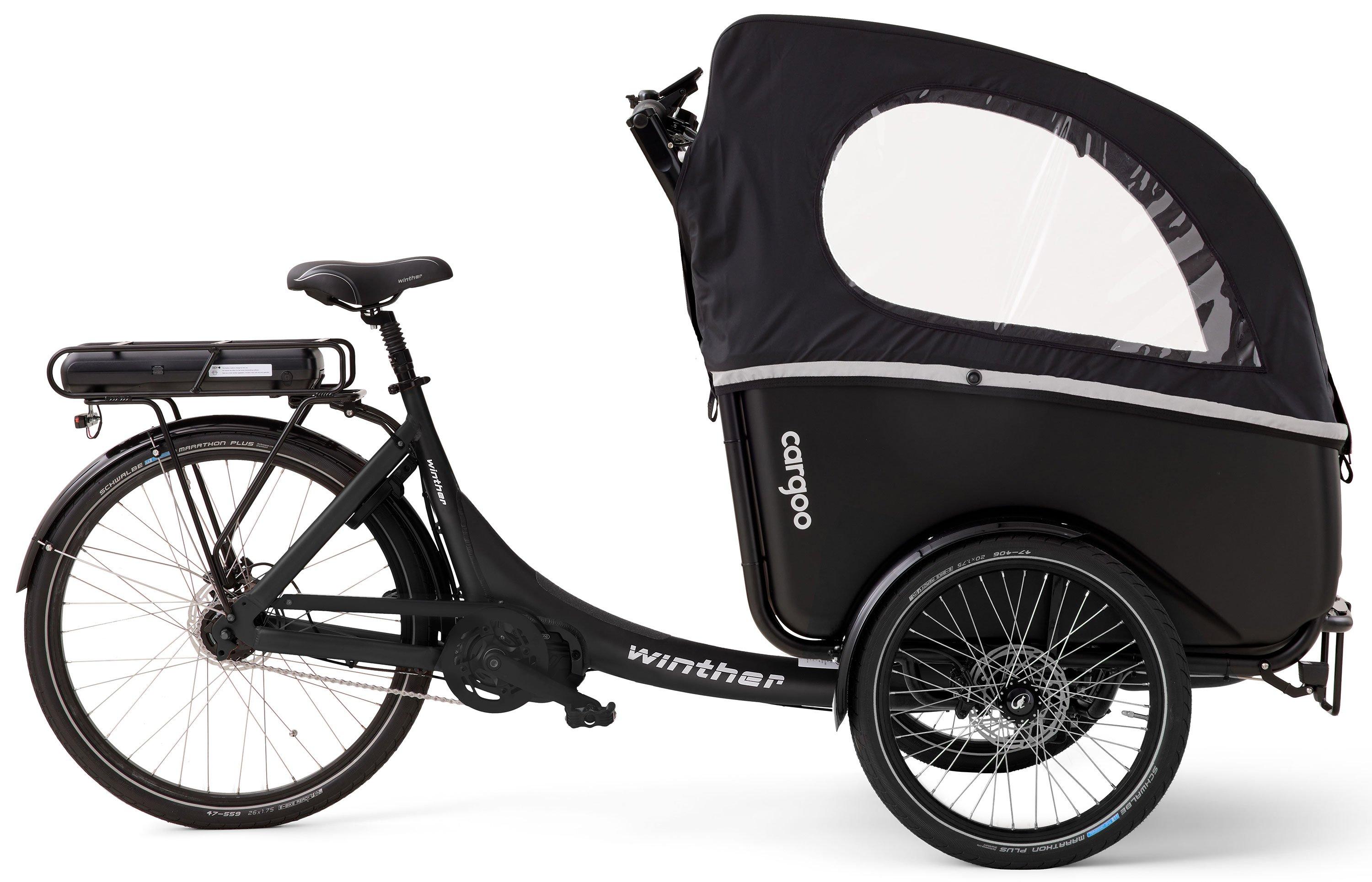 Winther Cargoo Bafang Automatik Schwarz