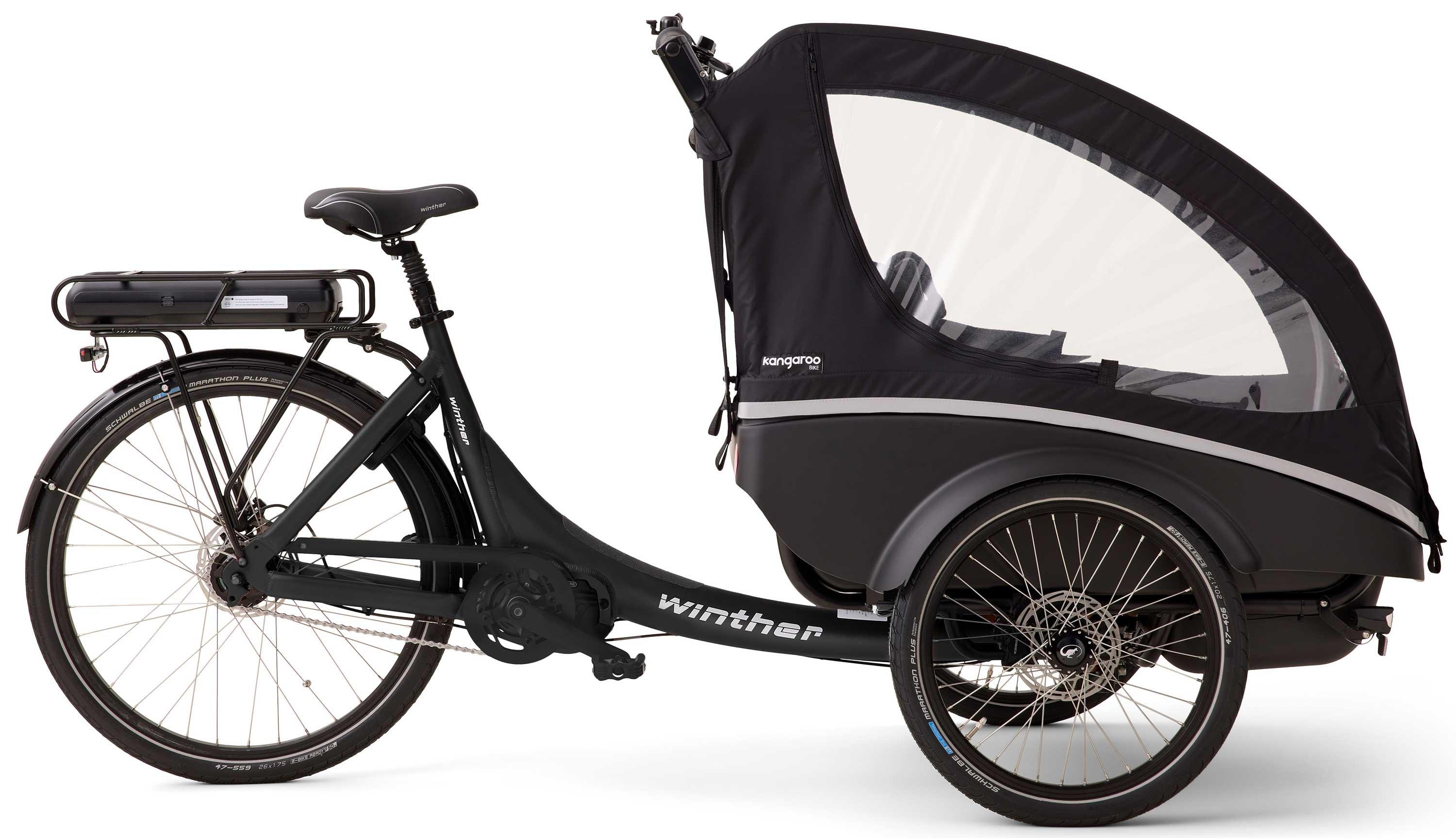Winther Kangaroo Lite Bafang Automatik Schwarz