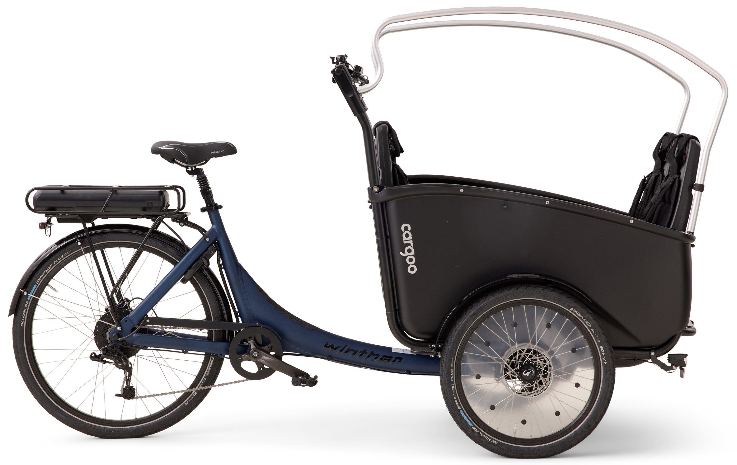 Winther Cargoo 2+2 Di2 Schwarz