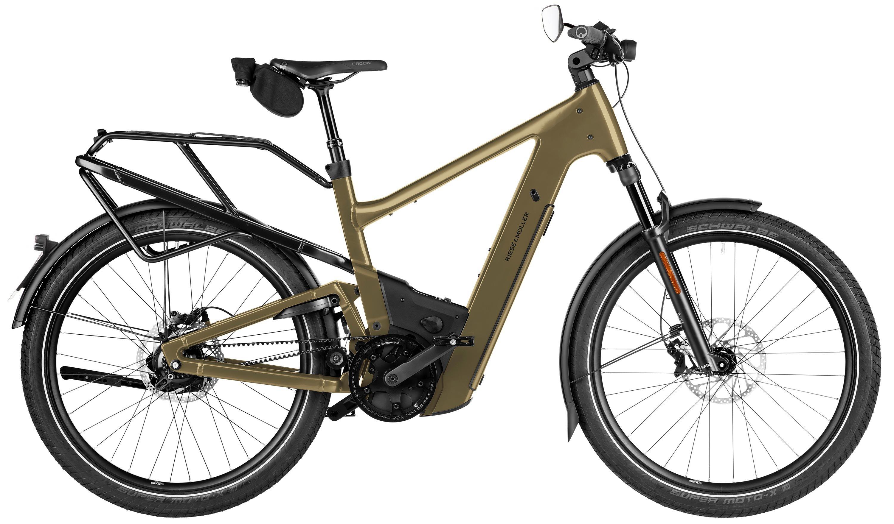 Riese & Müller Delite5 rohloff HS Schwarz/Grün/Braun/Gold