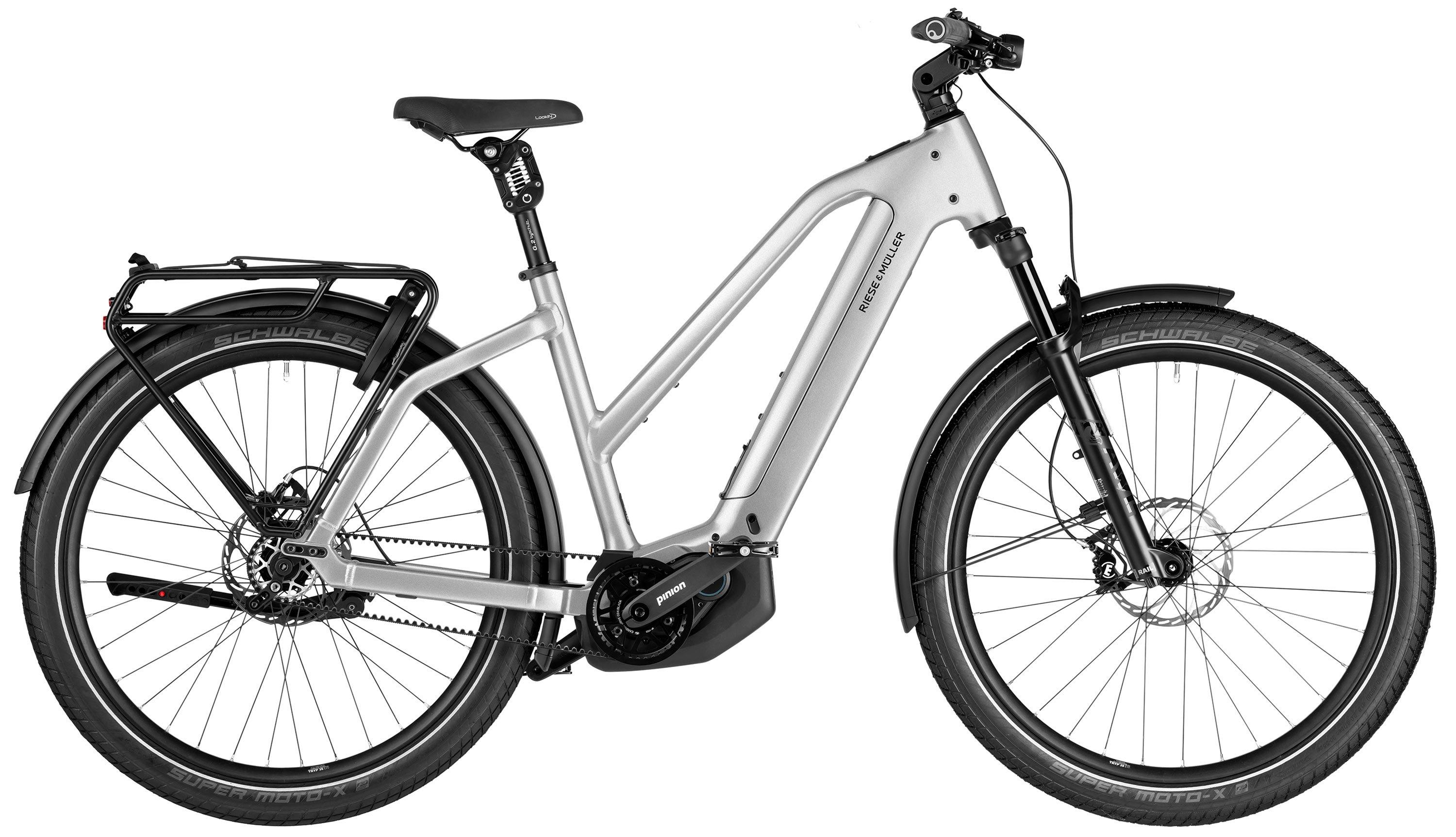 Riese & Müller Charger5 Mixte pinion Schwarz/Blau