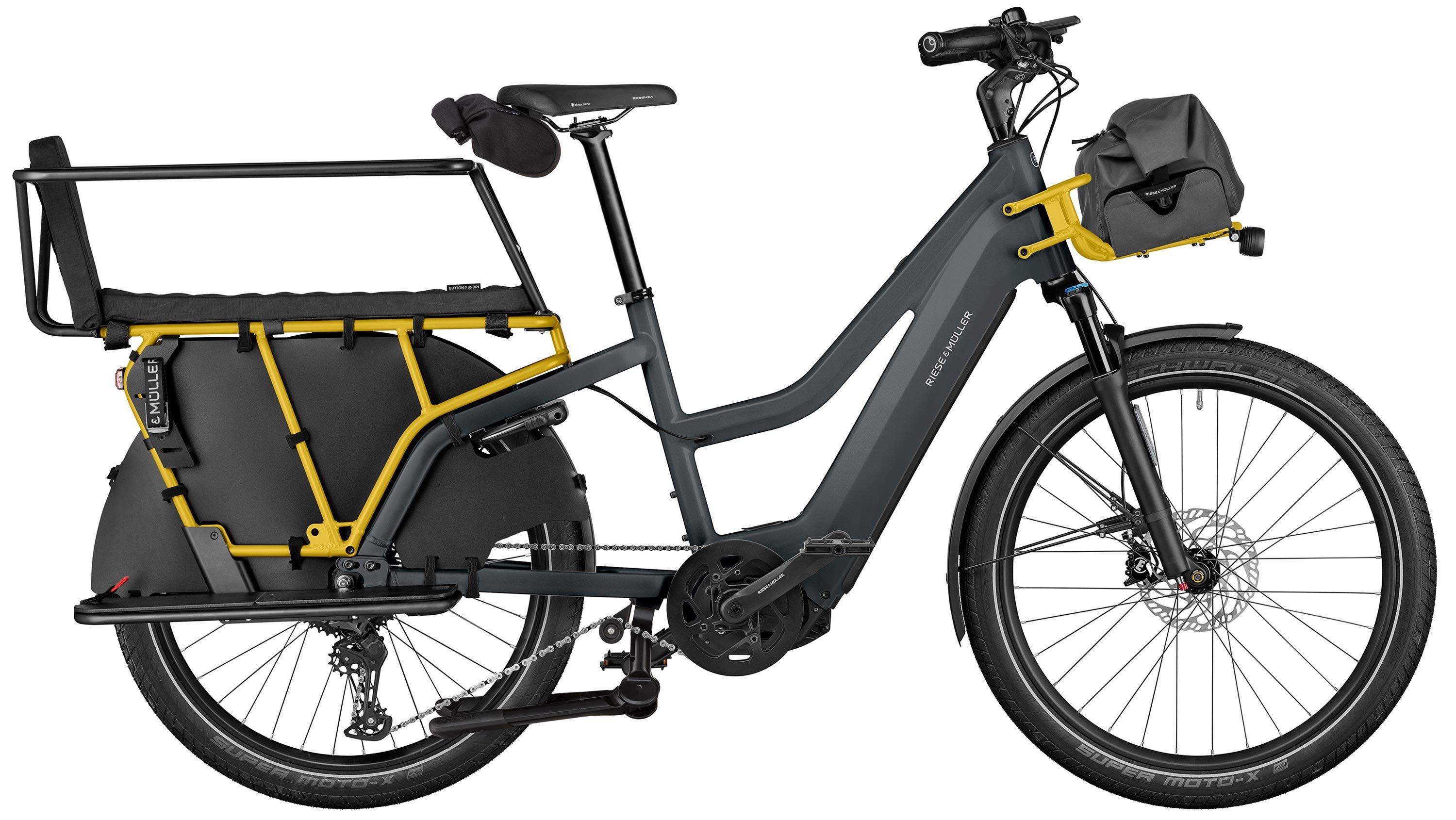 Riese & Müller Multicharger2 Mixte EASY Anthrazit/Grau/Gelb