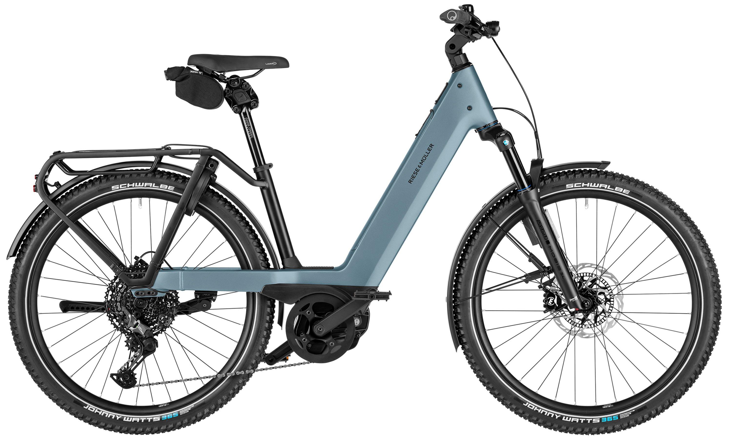 Riese & Müller Nevo5 touring Testbike Blau