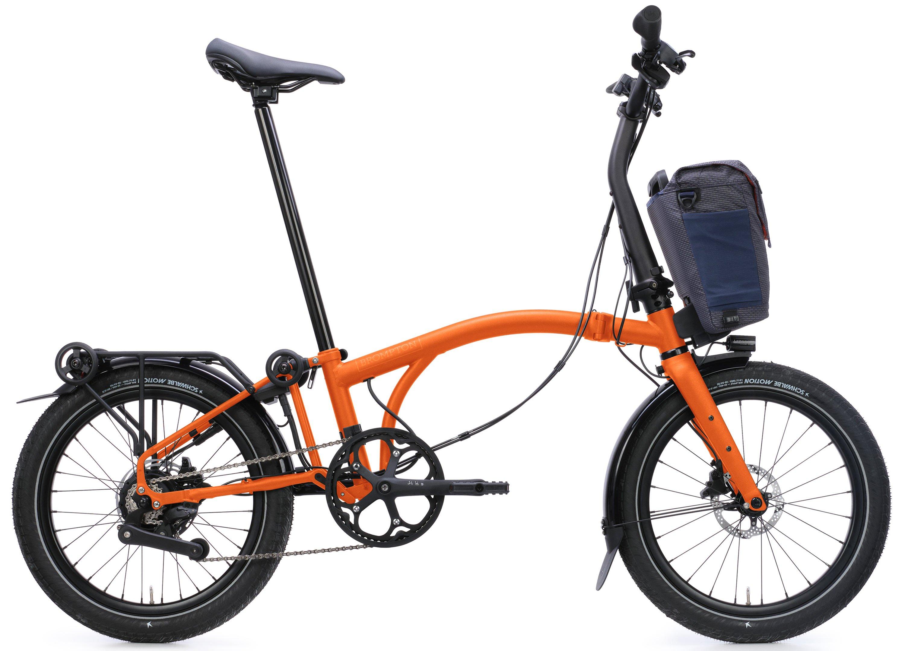 Brompton Electric G Line City+ Orange/Braun