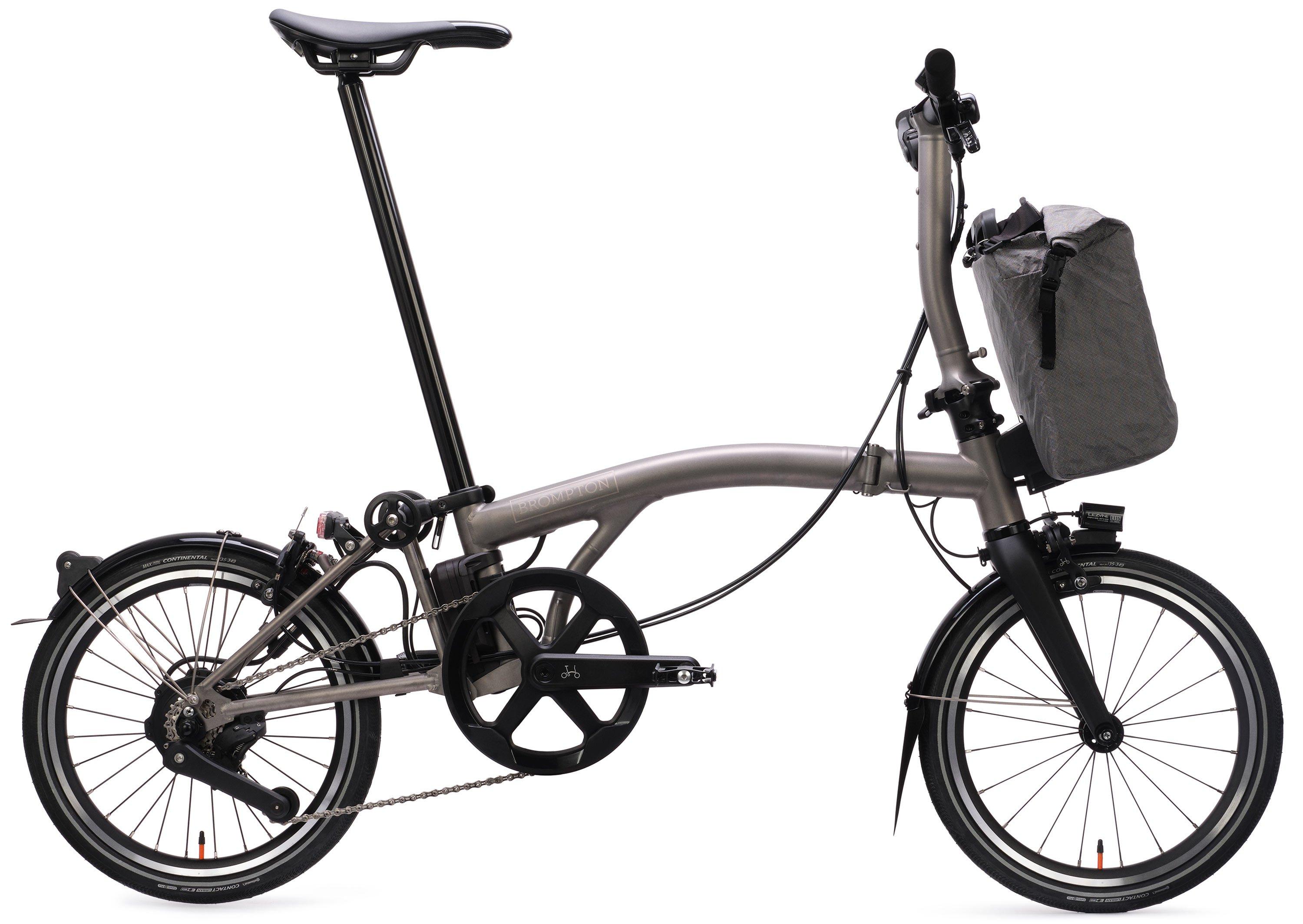 Brompton Electric T Line Low Singlespeed Grau/Silber