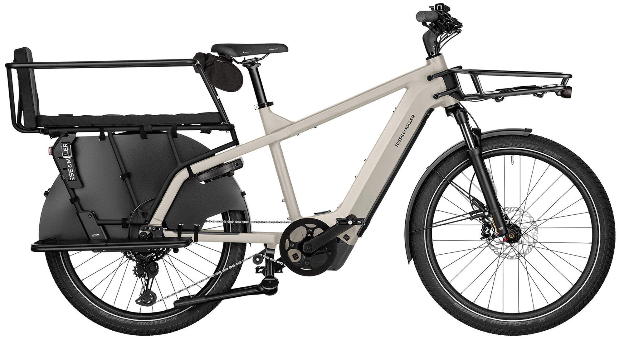 Riese & Müller Multicharger3 FAMILY Schwarz/Beige